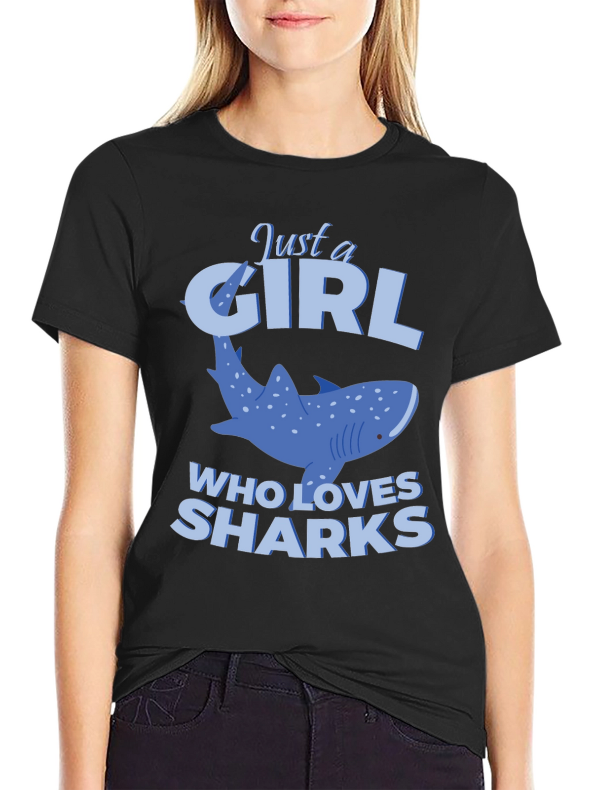 Just a Girl Who Loves Sharks T-Shirt