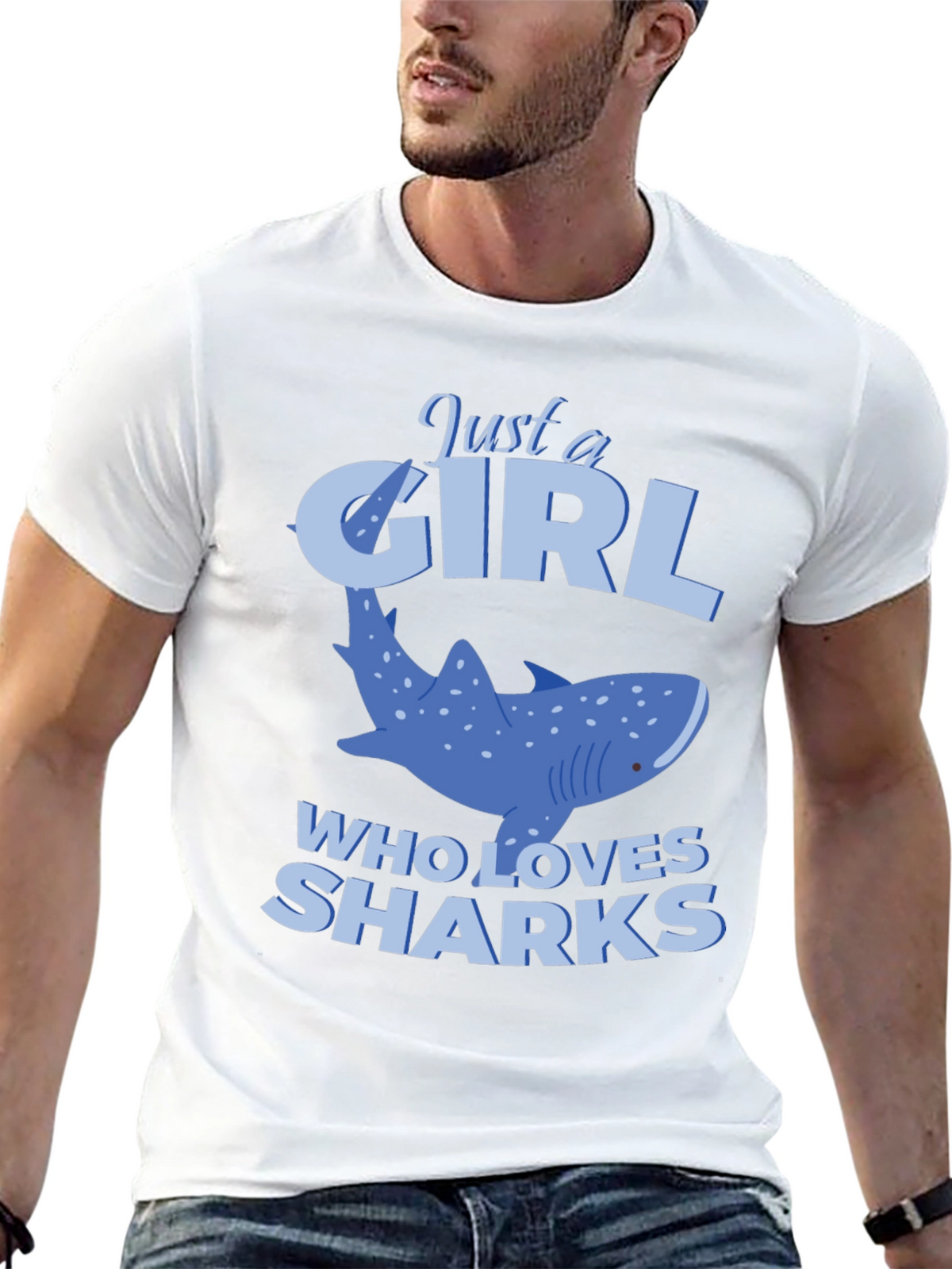 Just a Girl Who Loves Sharks T-Shirt