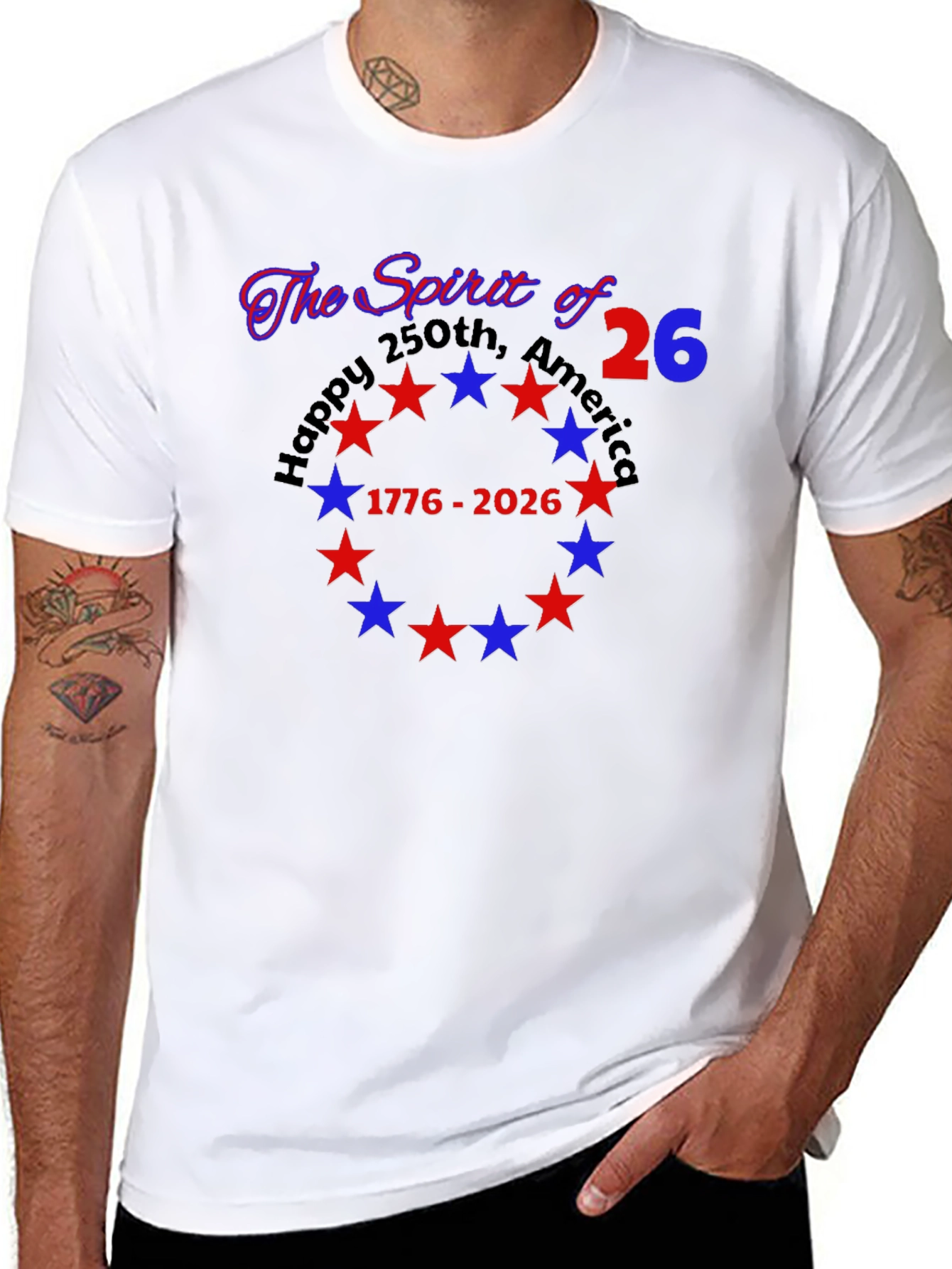 Spirit of 26 America 250th Anniversary T-Shirt