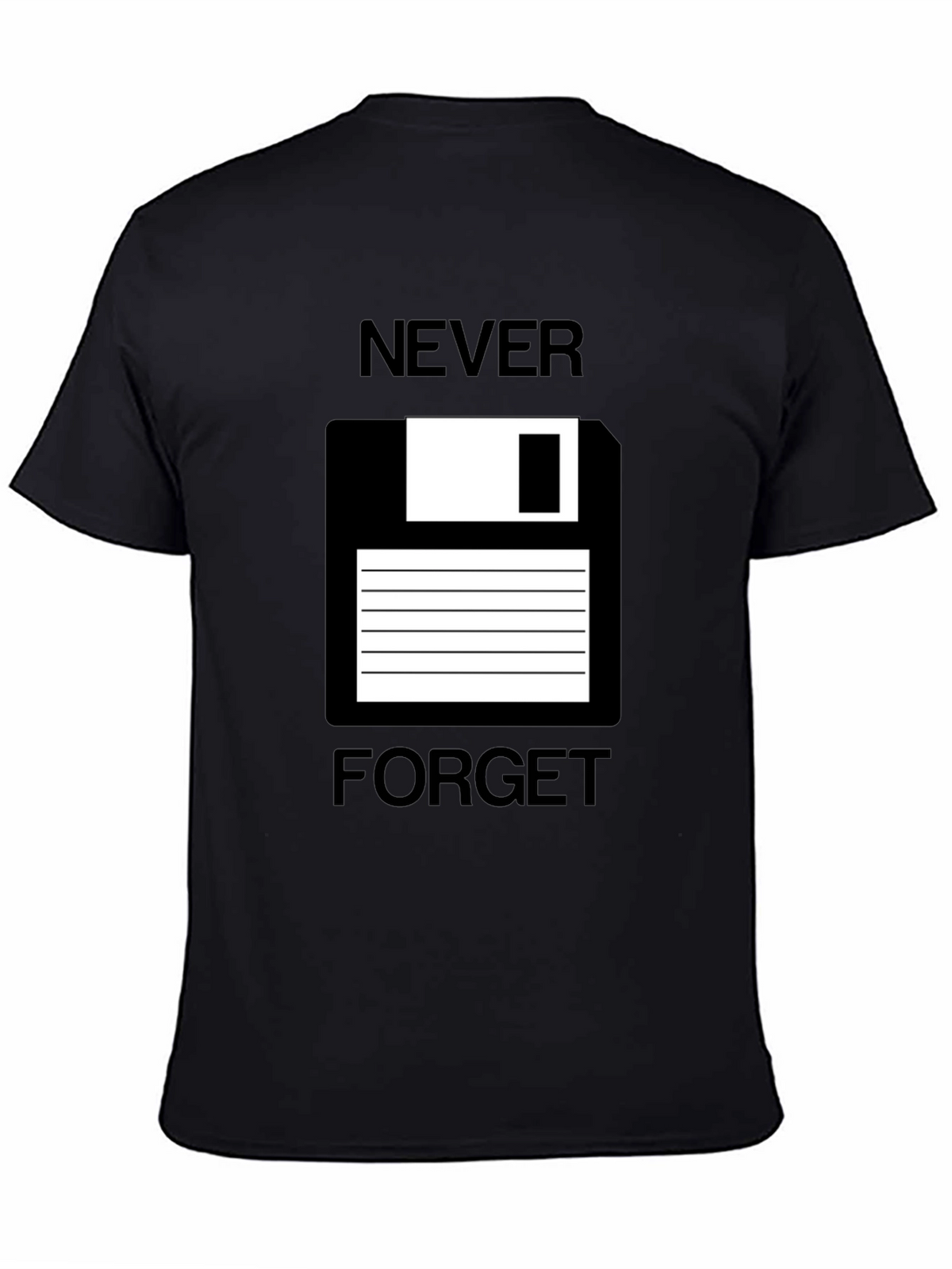Retro Floppy Disk T-Shirt - Never Forget