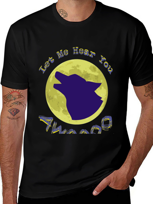 Wolf Howl Moon Graphic Tee - Let Me Hear You