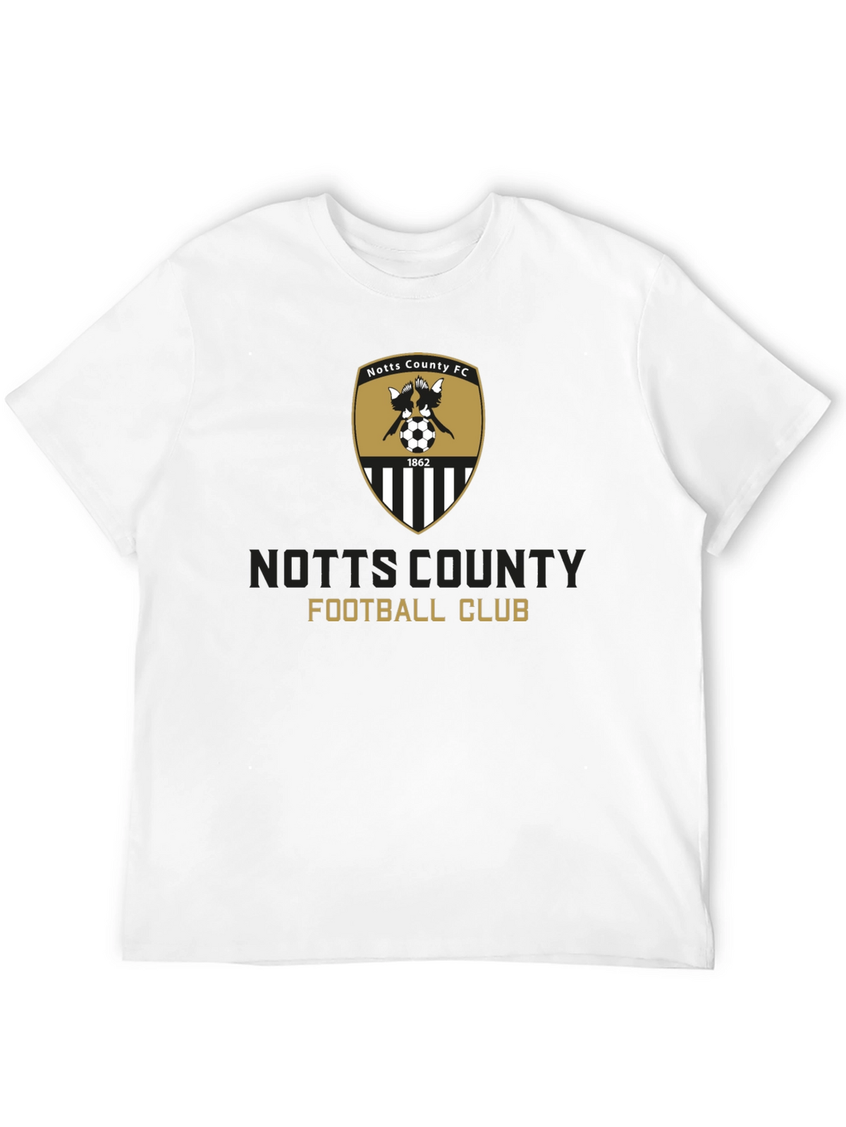 Notts County FC Crest T-Shirt - Black Soccer Tee