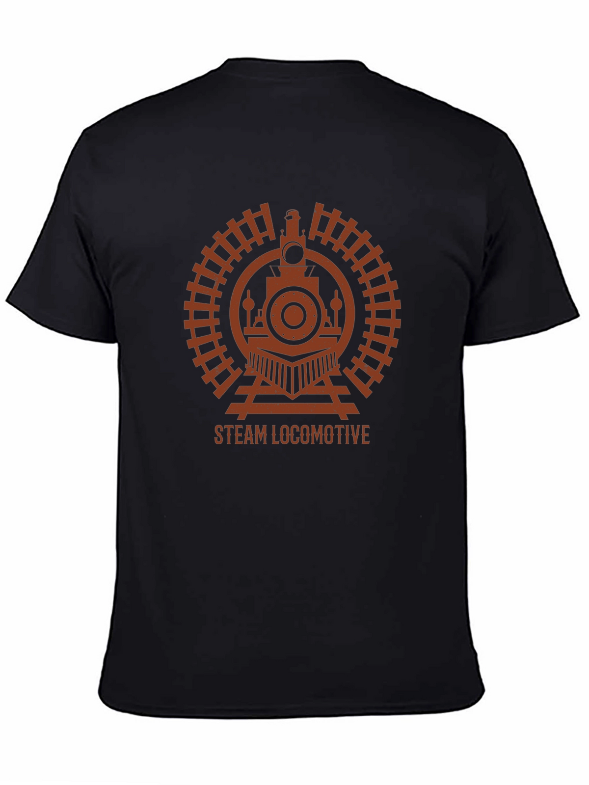 Steam Locomotive Graphic Tee - Train Lover T-Shirt