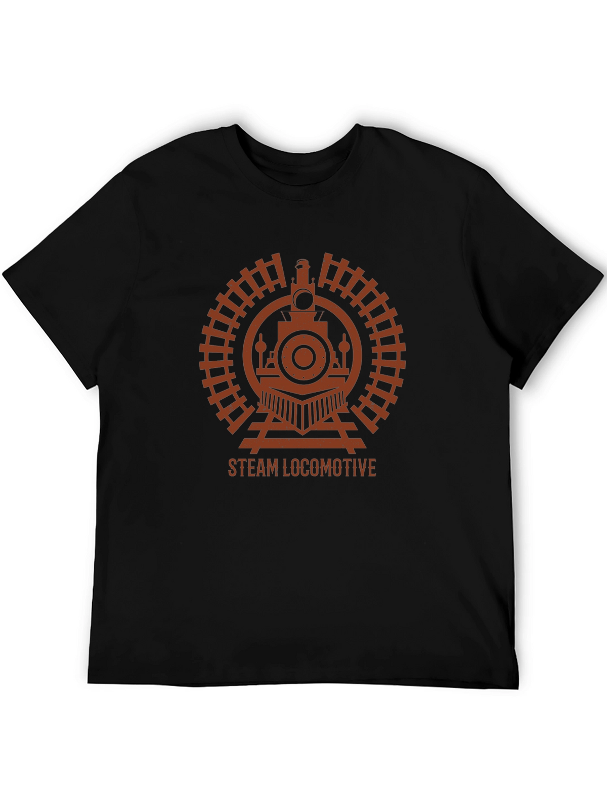 Steam Locomotive Graphic Tee - Train Lover T-Shirt