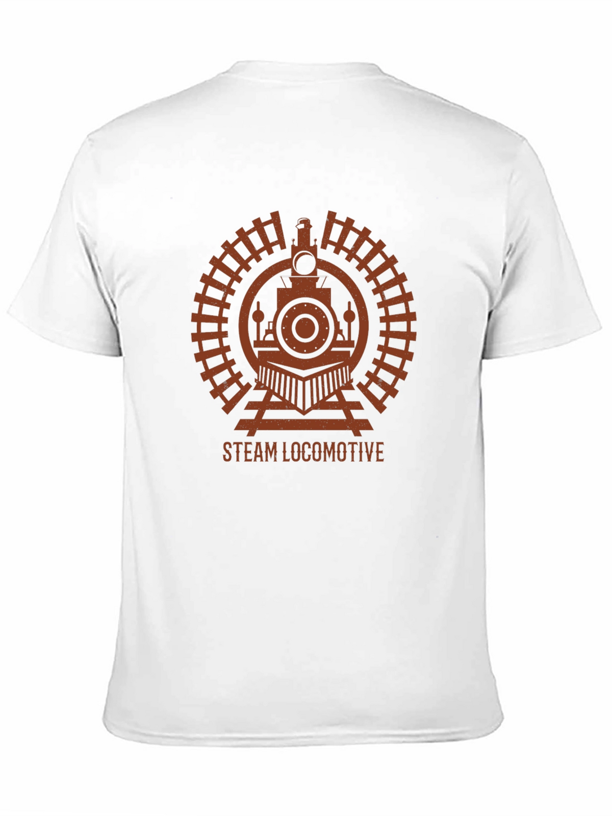 Steam Locomotive Graphic Tee - Train Lover T-Shirt