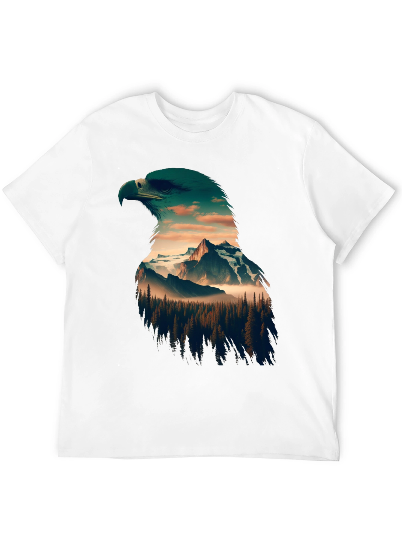 Eagle Mountain Print Black T-Shirt