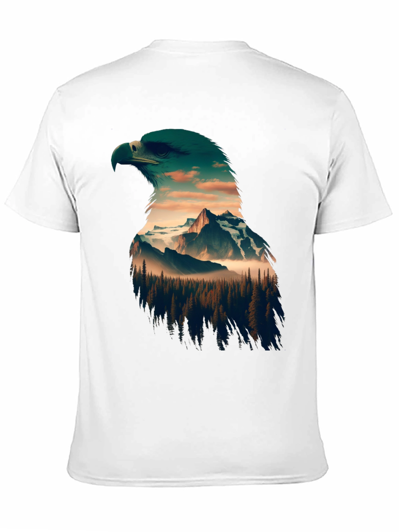 Eagle Mountain Print Black T-Shirt