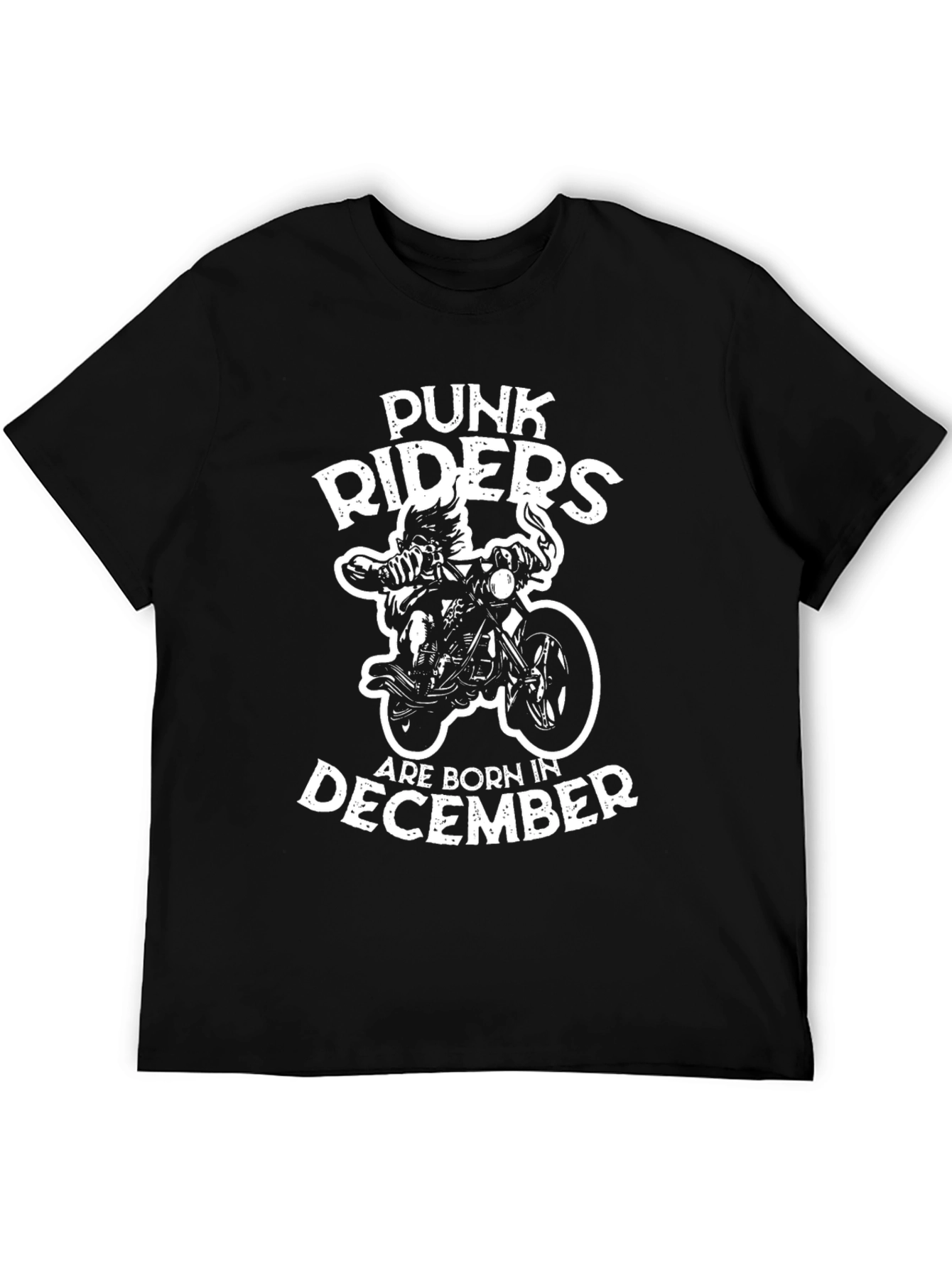 Punk Riders Born in December Graphic T-Shirt