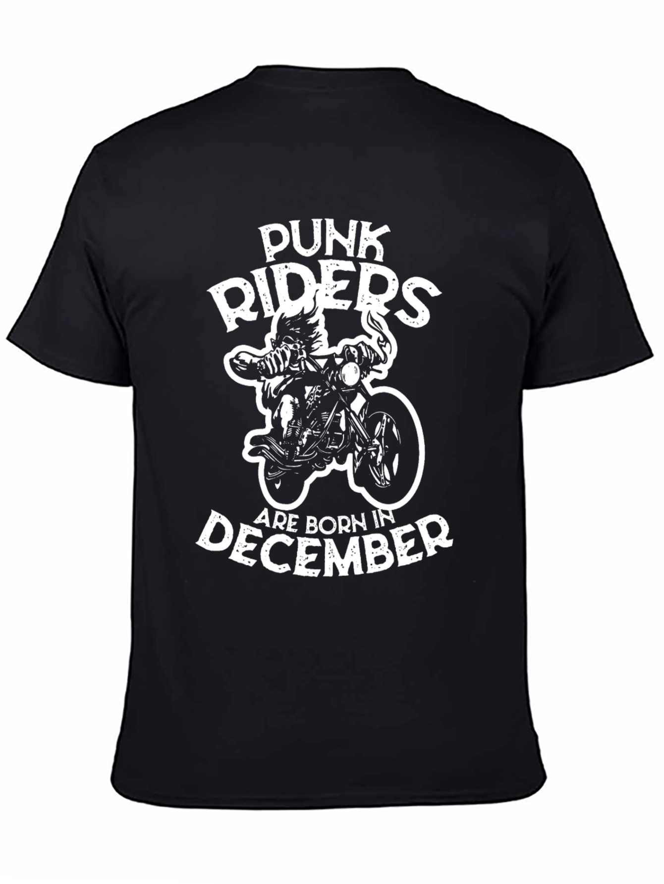 Punk Riders Born in December Graphic T-Shirt