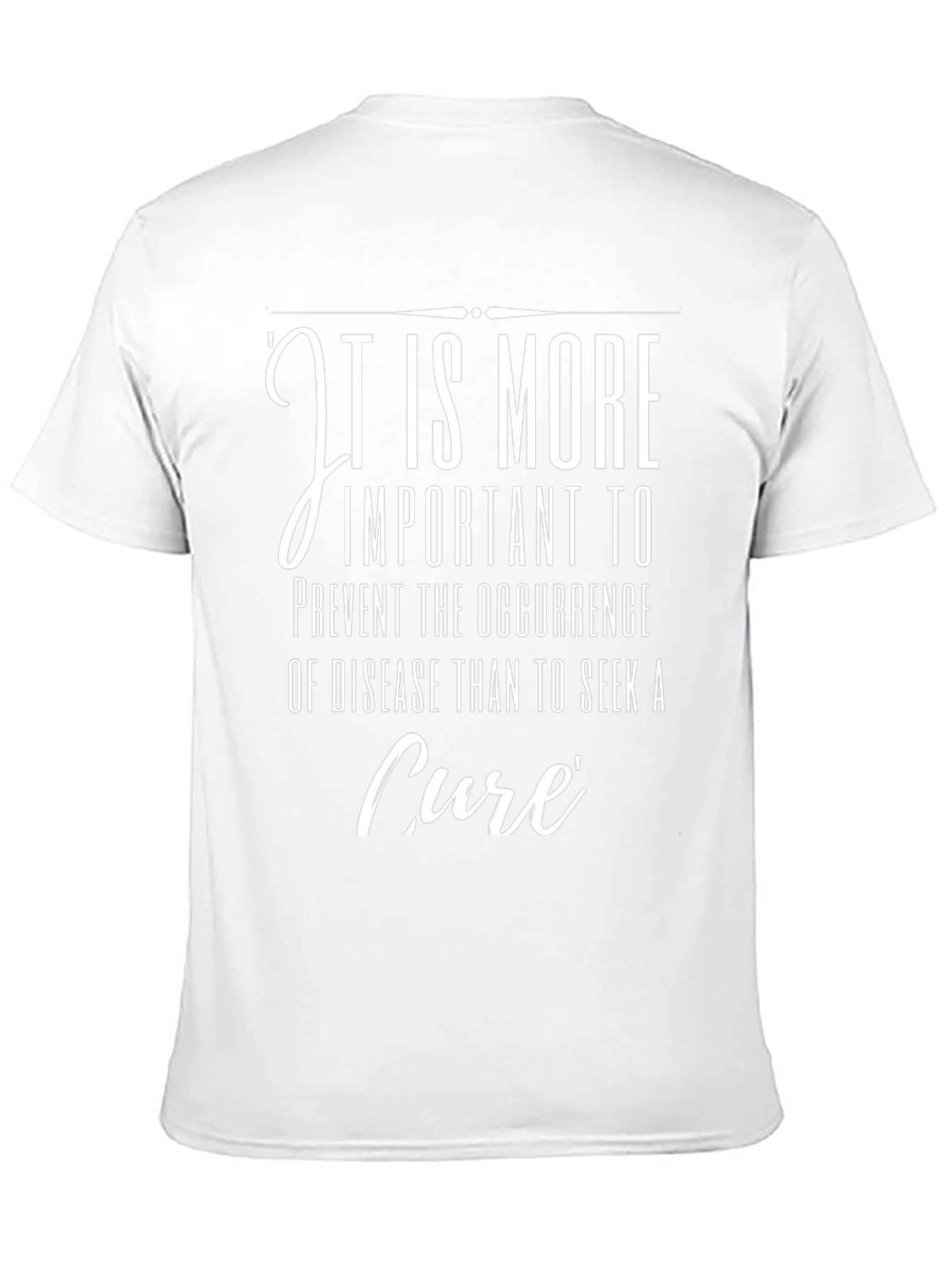 Disease Prevention T-Shirt: Importance of Prevention