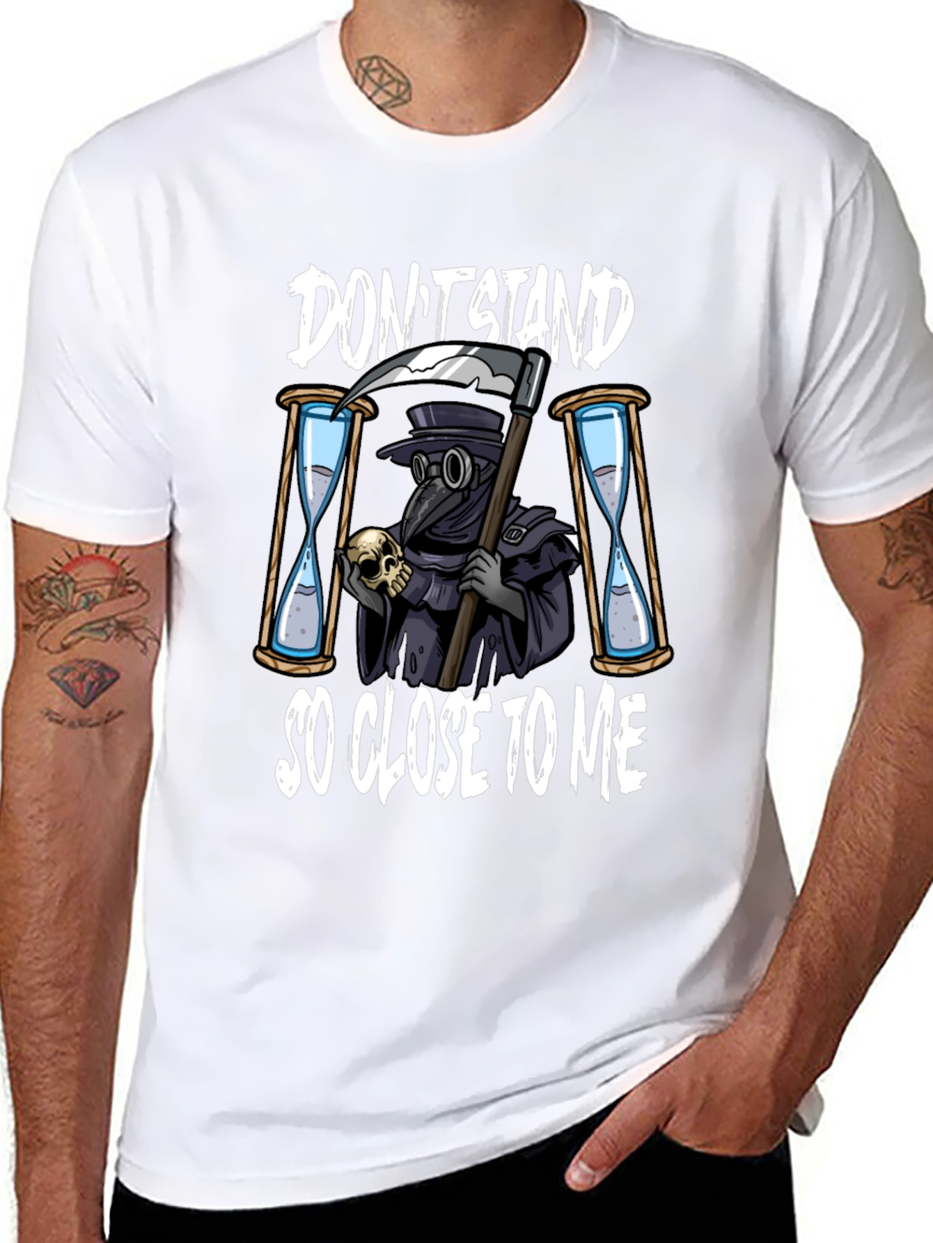 Dont Stand So Close T-Shirt Grim Reaper Design