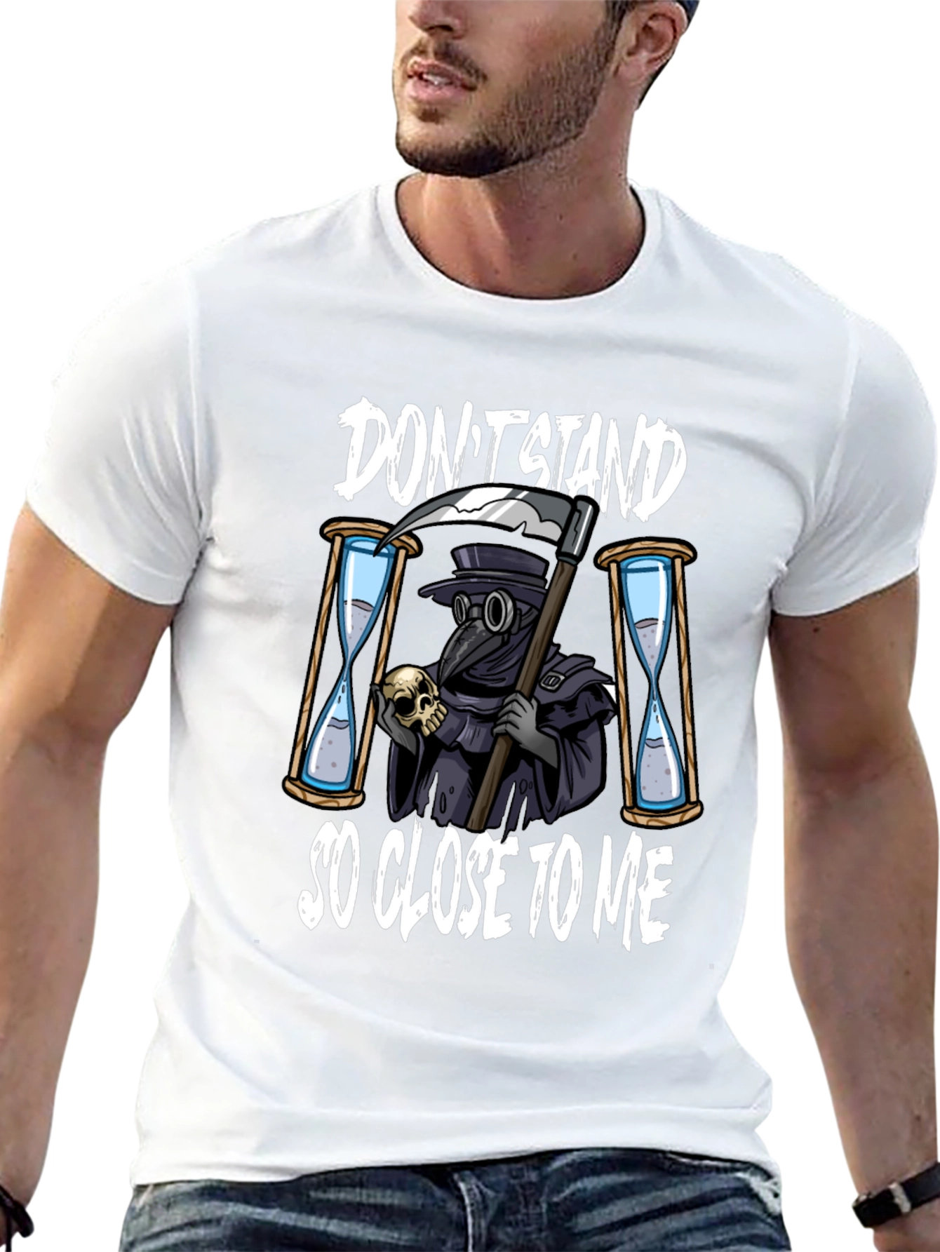 Dont Stand So Close T-Shirt Grim Reaper Design