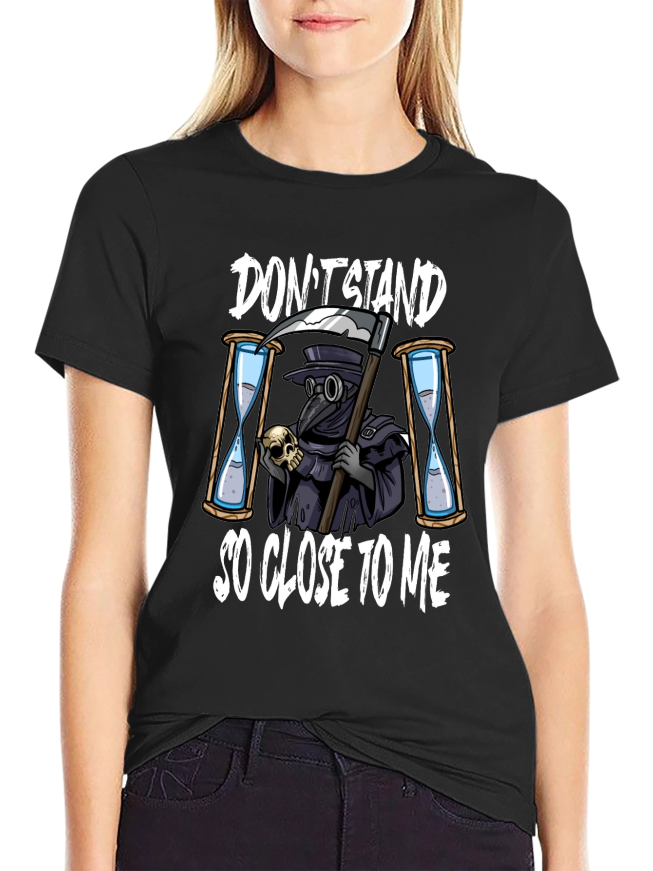 Dont Stand So Close T-Shirt Grim Reaper Design