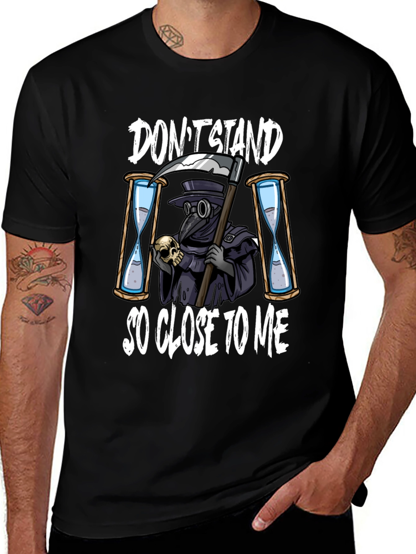 Dont Stand So Close T-Shirt Grim Reaper Design