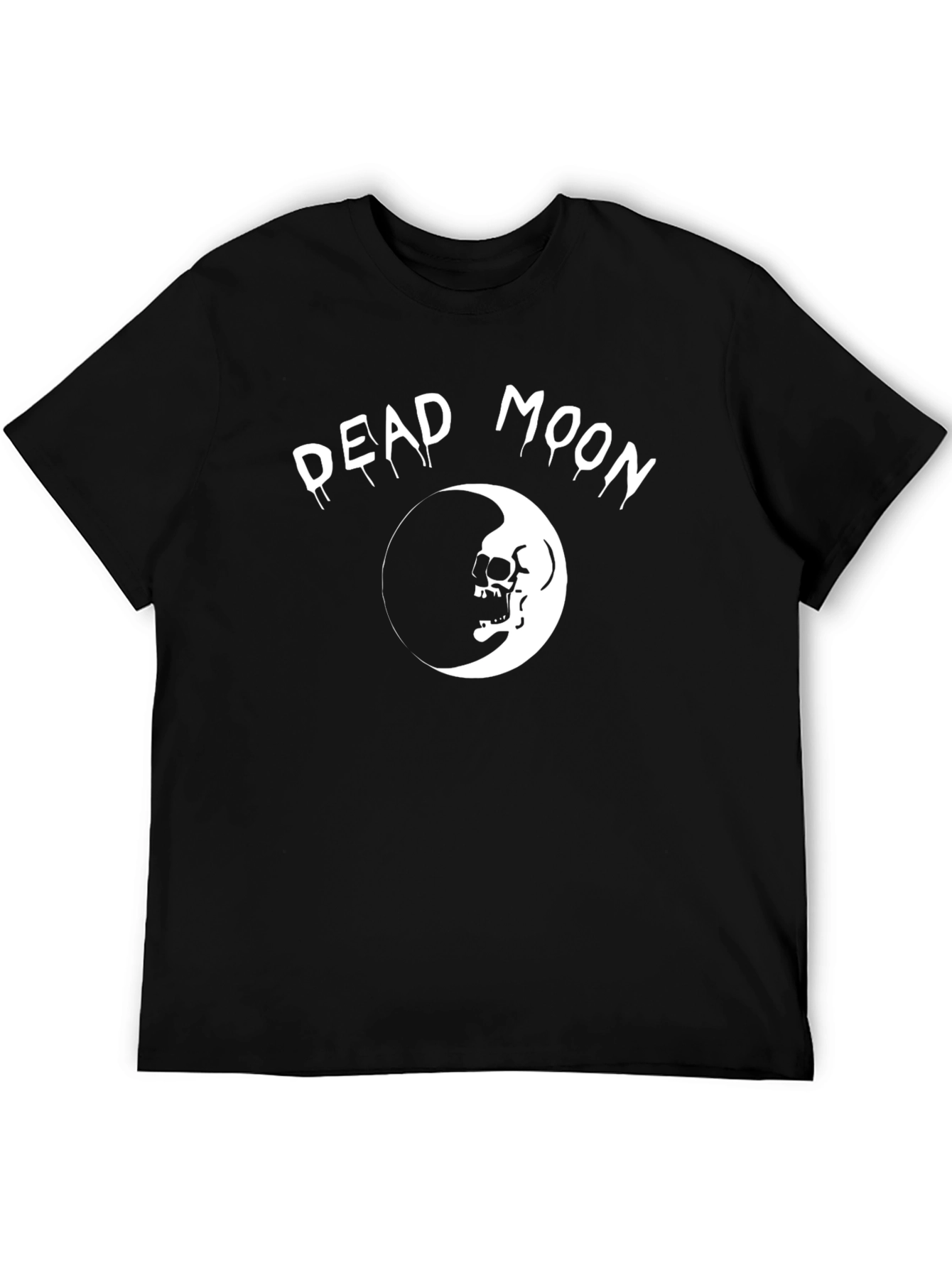 Dead Moon Graphic Tee - Skull Crescent T-Shirt