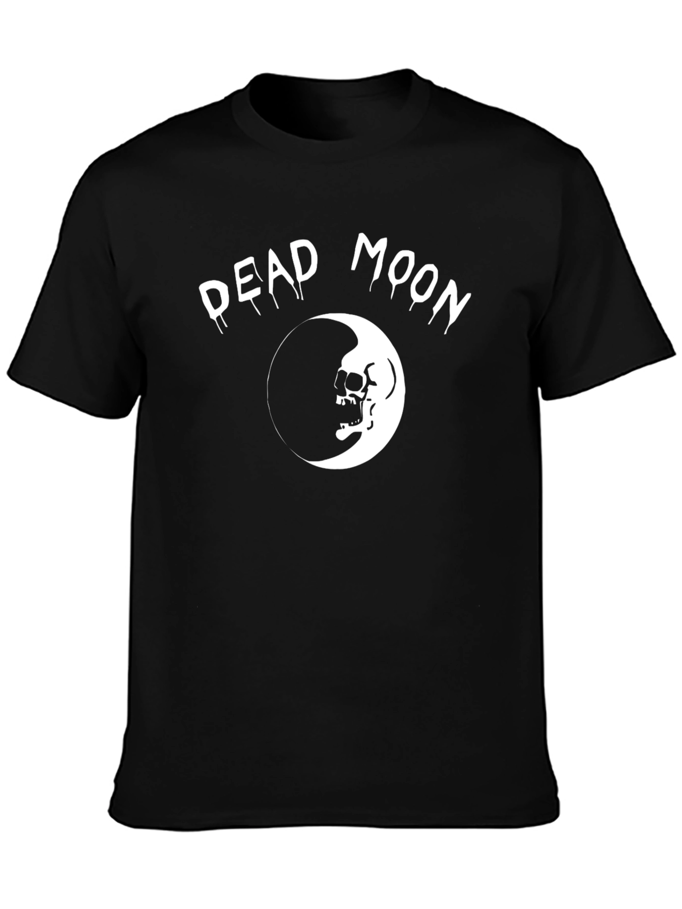 Dead Moon Graphic Tee - Skull Crescent T-Shirt
