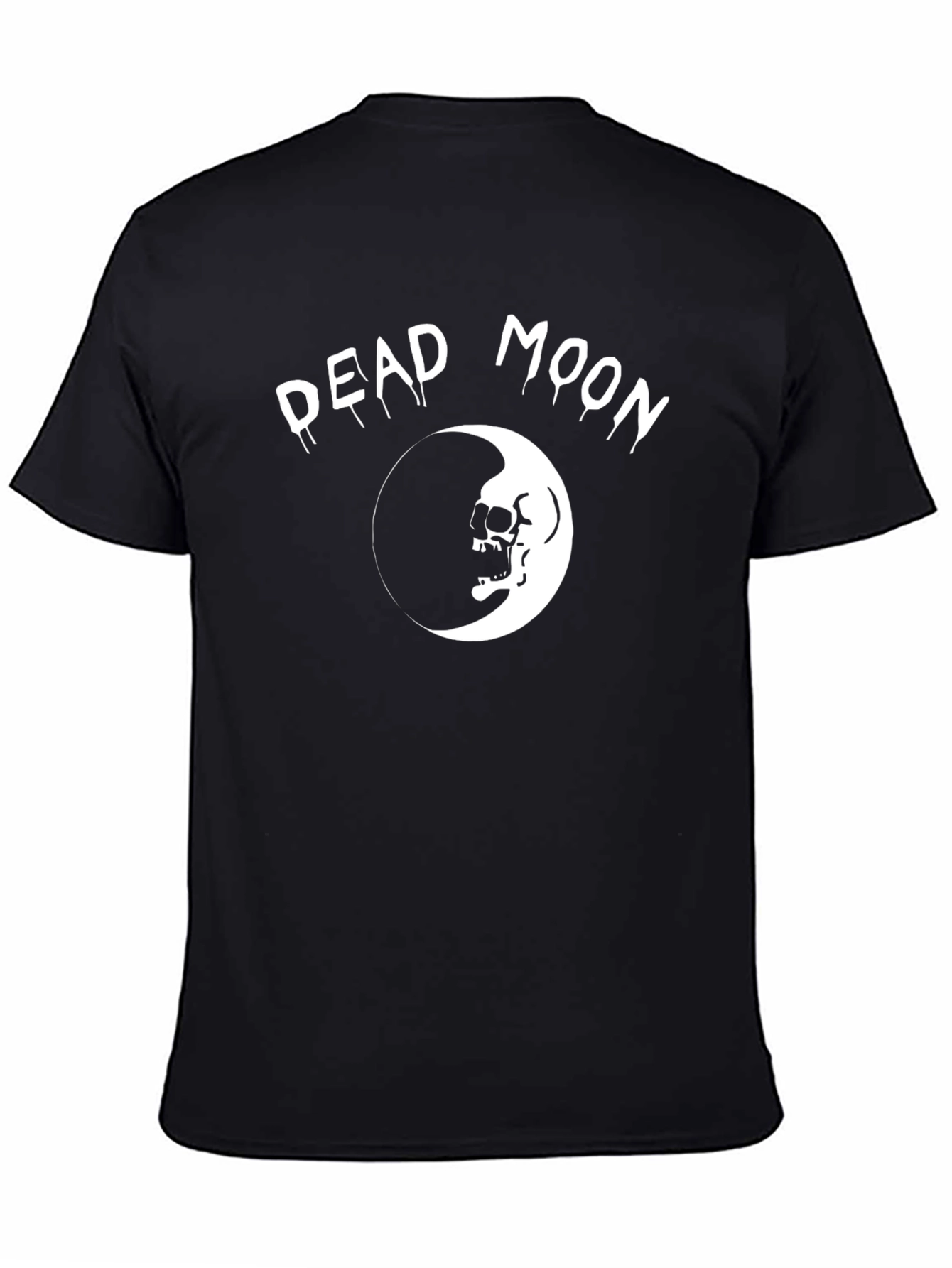 Dead Moon Graphic Tee - Skull Crescent T-Shirt