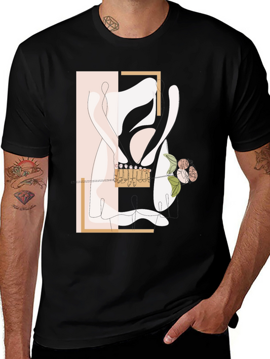 Abstract Ballet T-Shirt - Stylish Dance Design