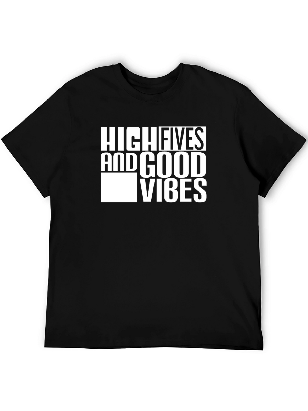 High Fives & Good Vibes Black T-Shirt