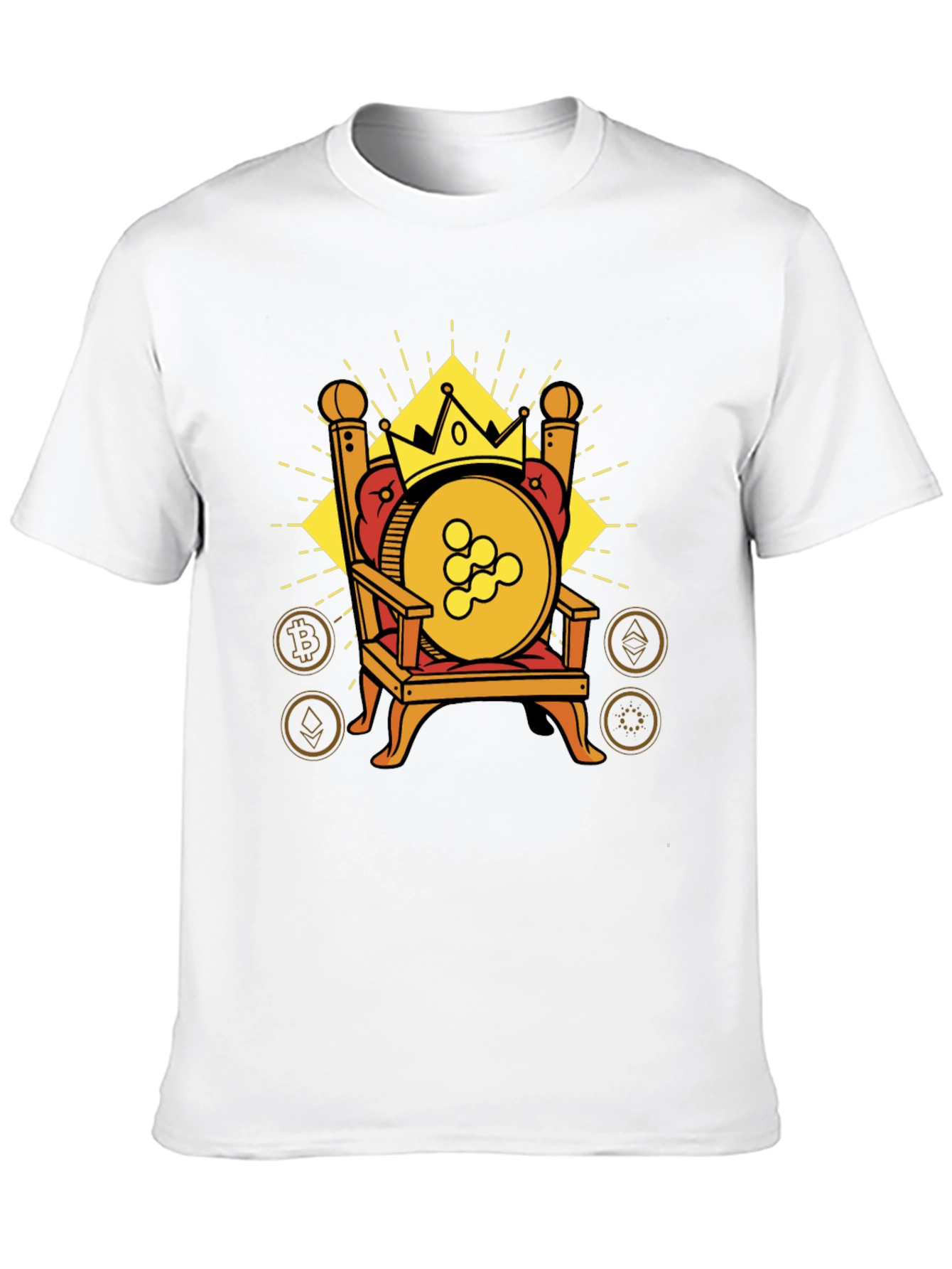 Crypto King T-Shirt: Cardano on Throne