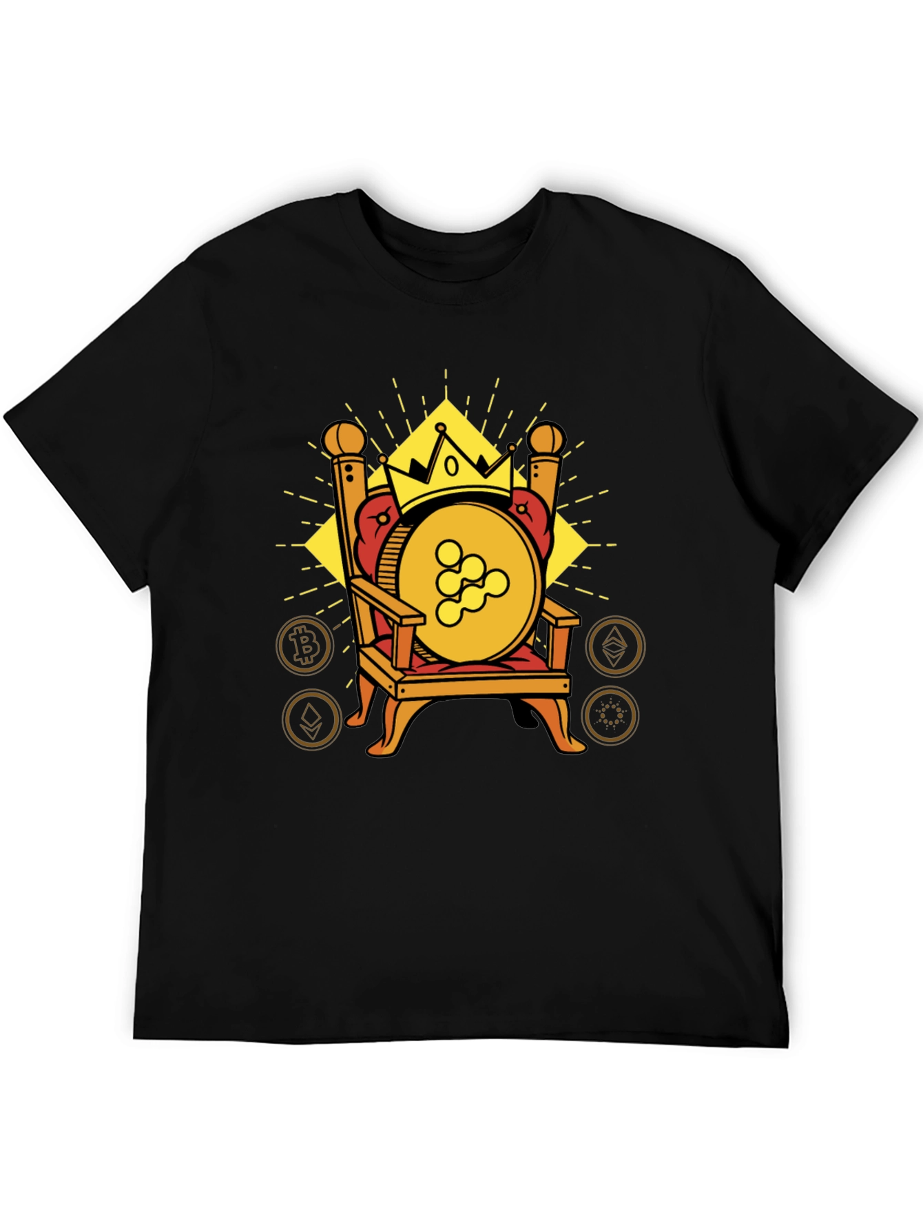 Crypto King T-Shirt: Cardano on Throne