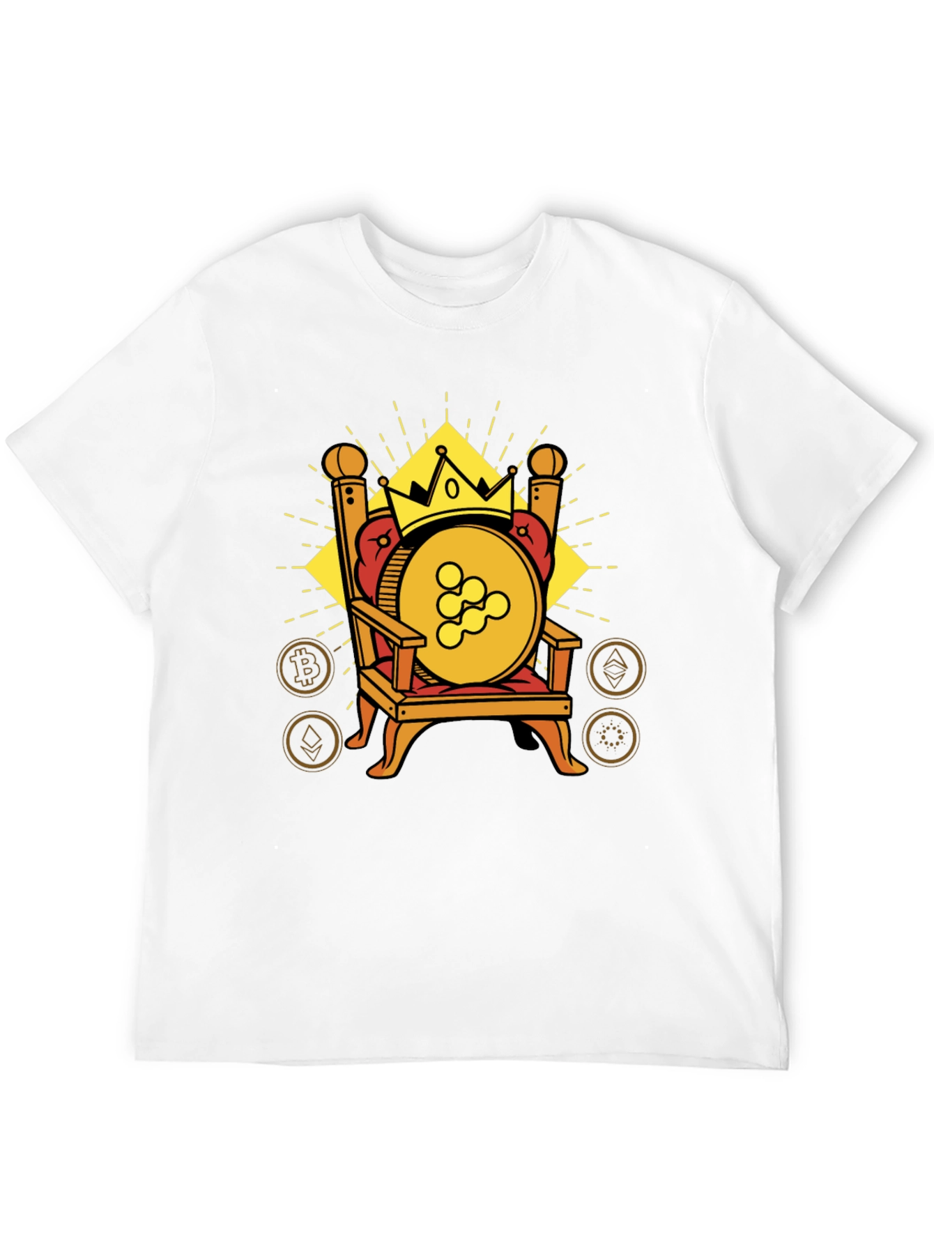 Crypto King T-Shirt: Cardano on Throne