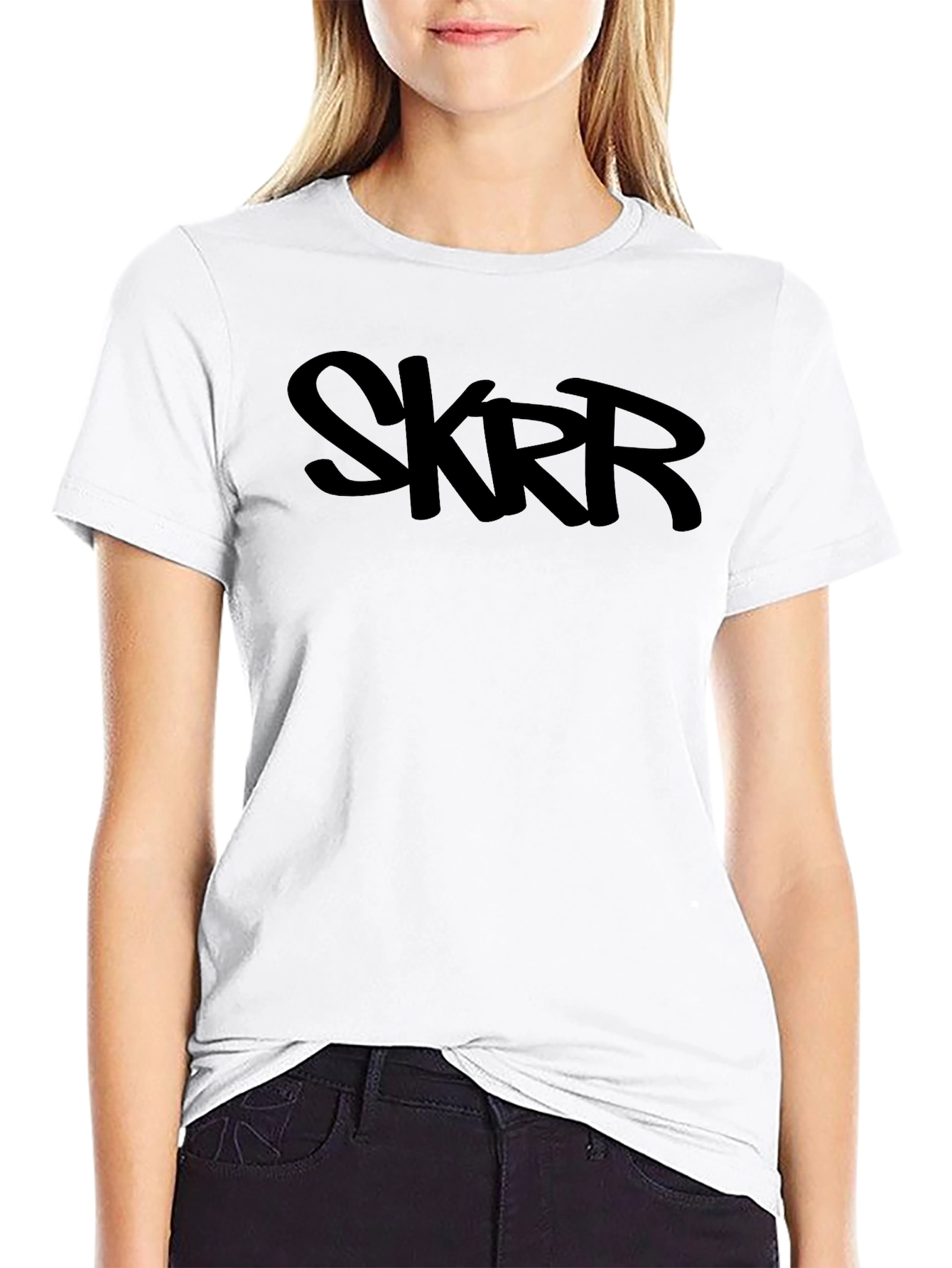 SKRR Mens Short Sleeve T-Shirt - Black