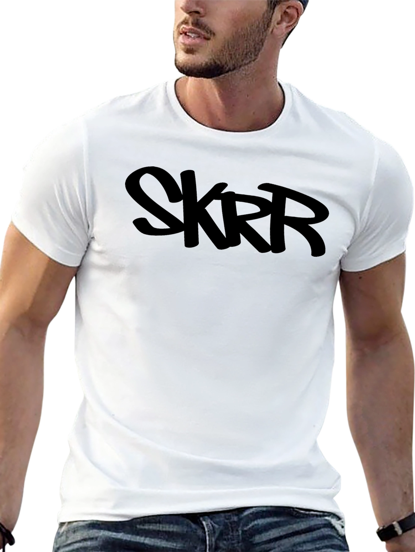 SKRR Mens Short Sleeve T-Shirt - Black