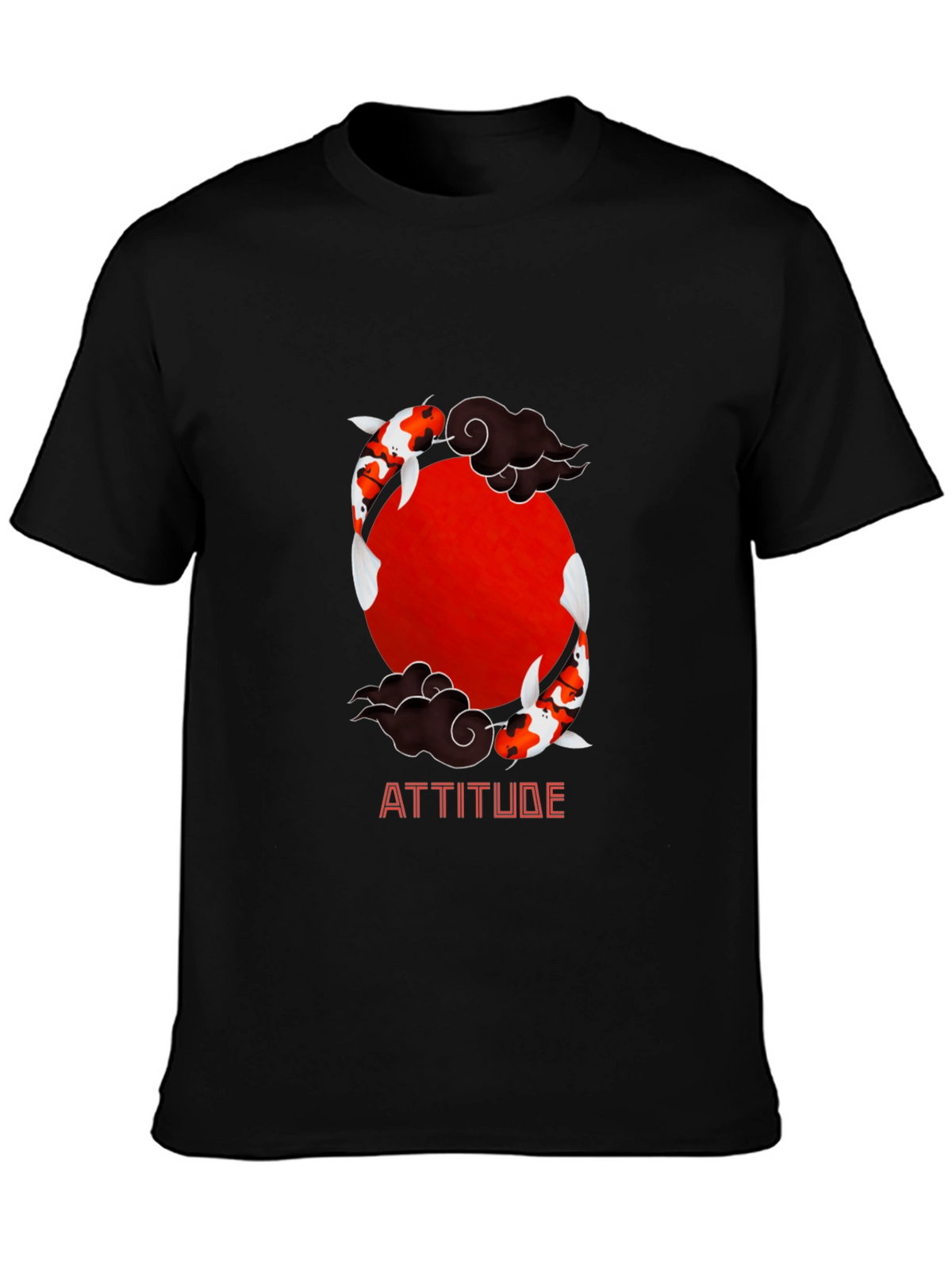Koi Fish Attitude Graphic T-Shirt