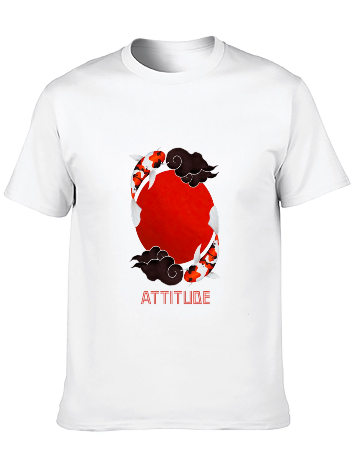 Koi Fish Attitude Graphic T-Shirt