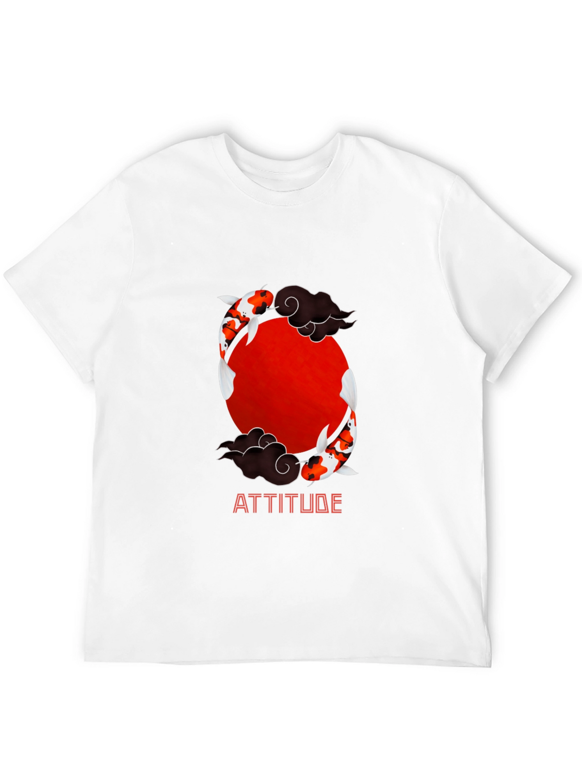Koi Fish Attitude Graphic T-Shirt