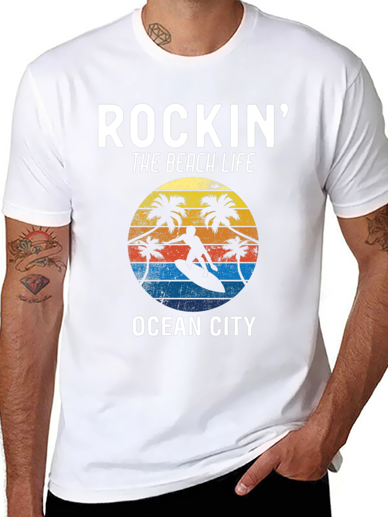 Rockin the Beach Life Tee - Ocean City