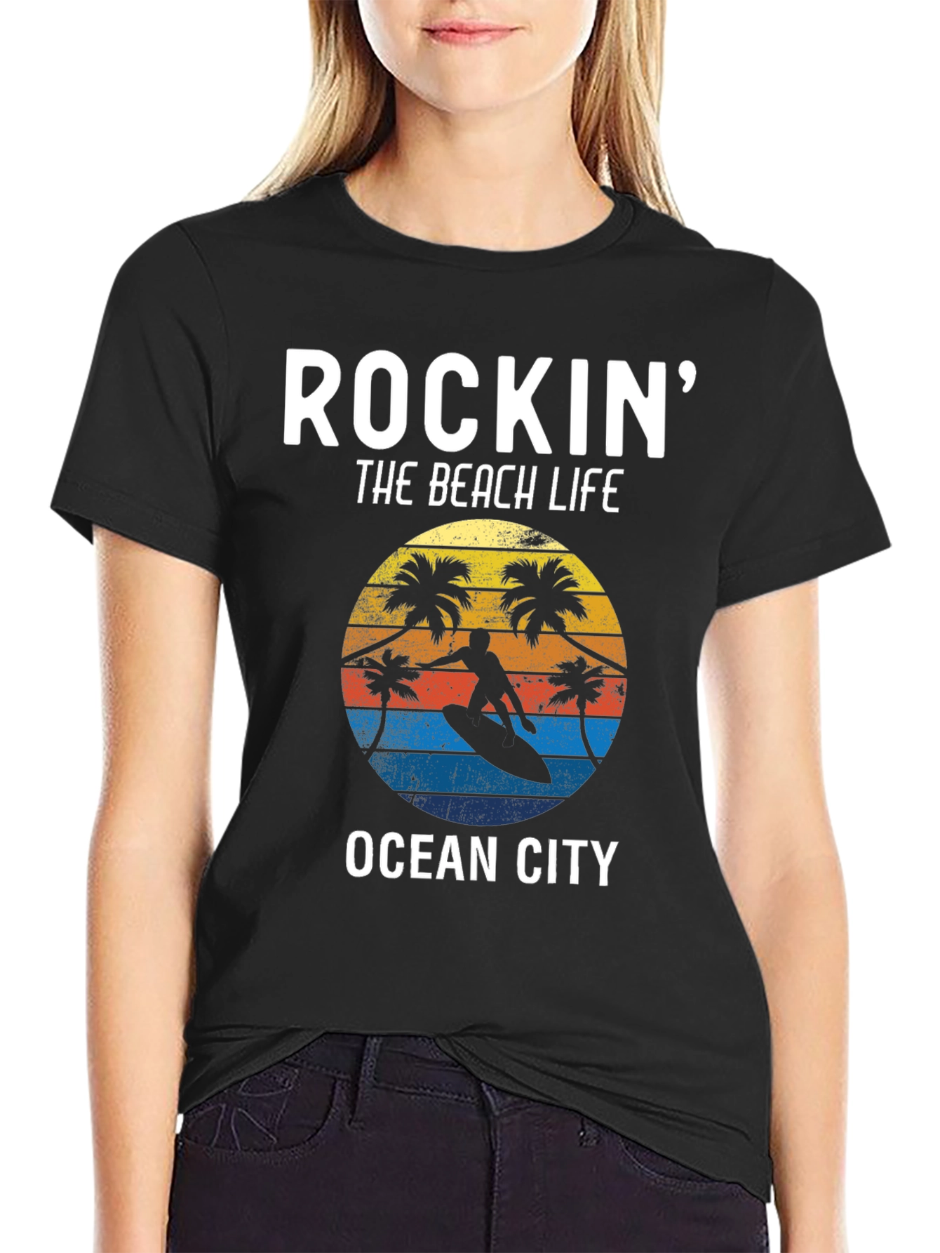 Rockin the Beach Life Tee - Ocean City