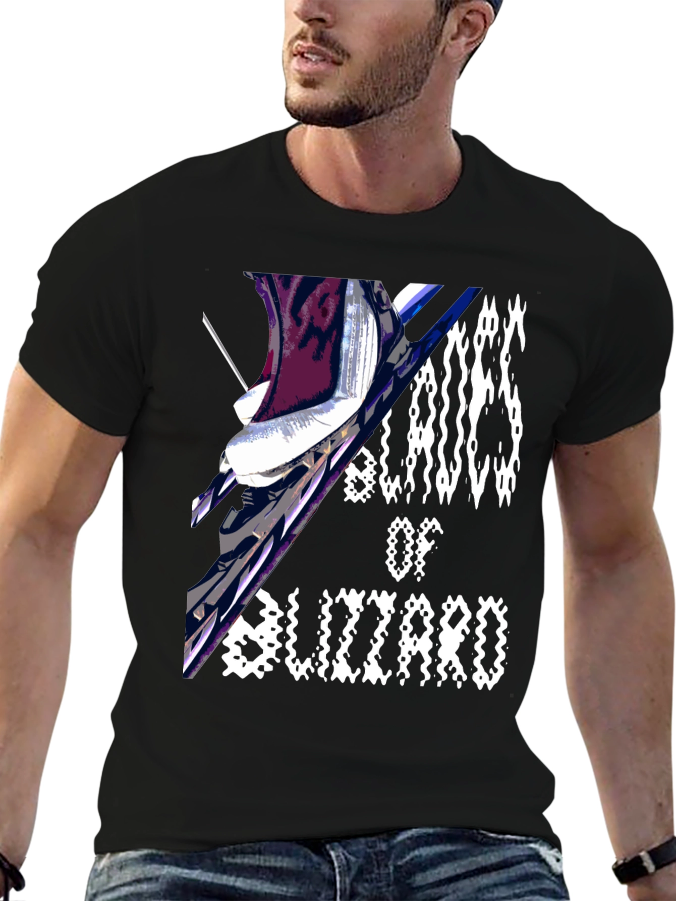 Blades of Blizzard Black Graphic Tee