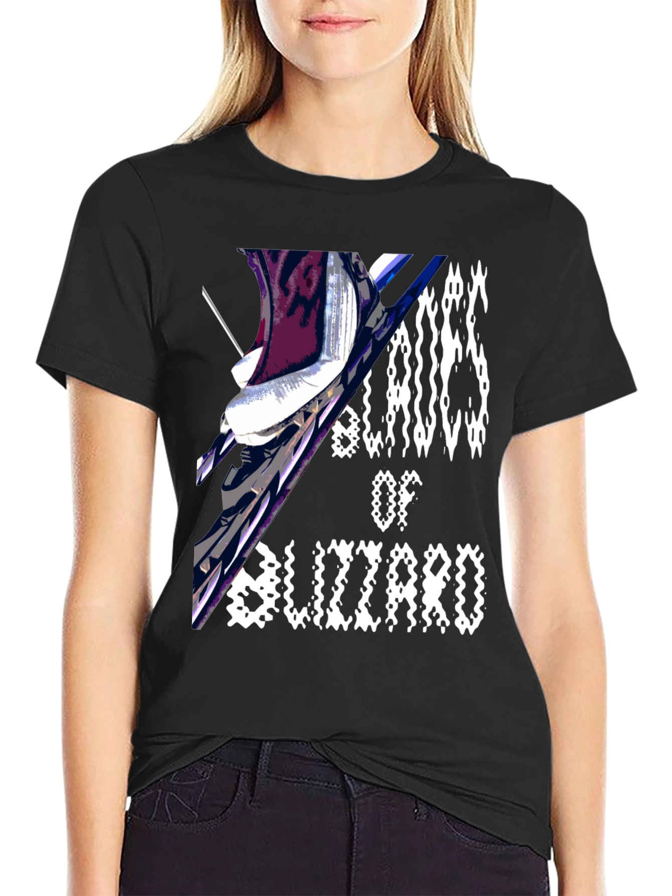 Blades of Blizzard Black Graphic Tee