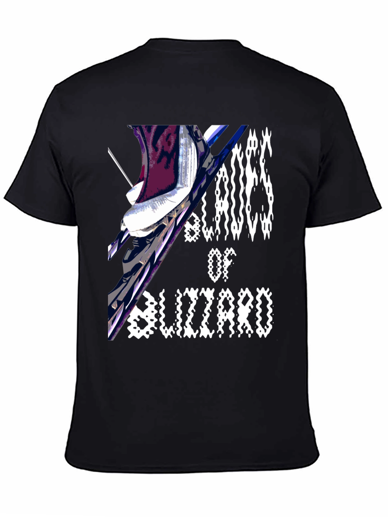 Blades of Blizzard Black Graphic Tee