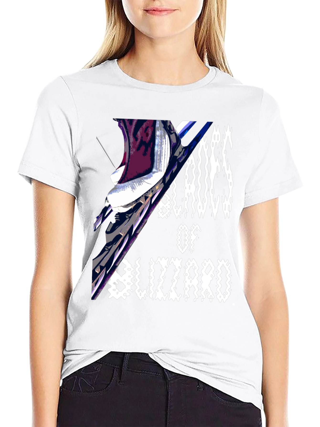 Blades of Blizzard Black Graphic Tee