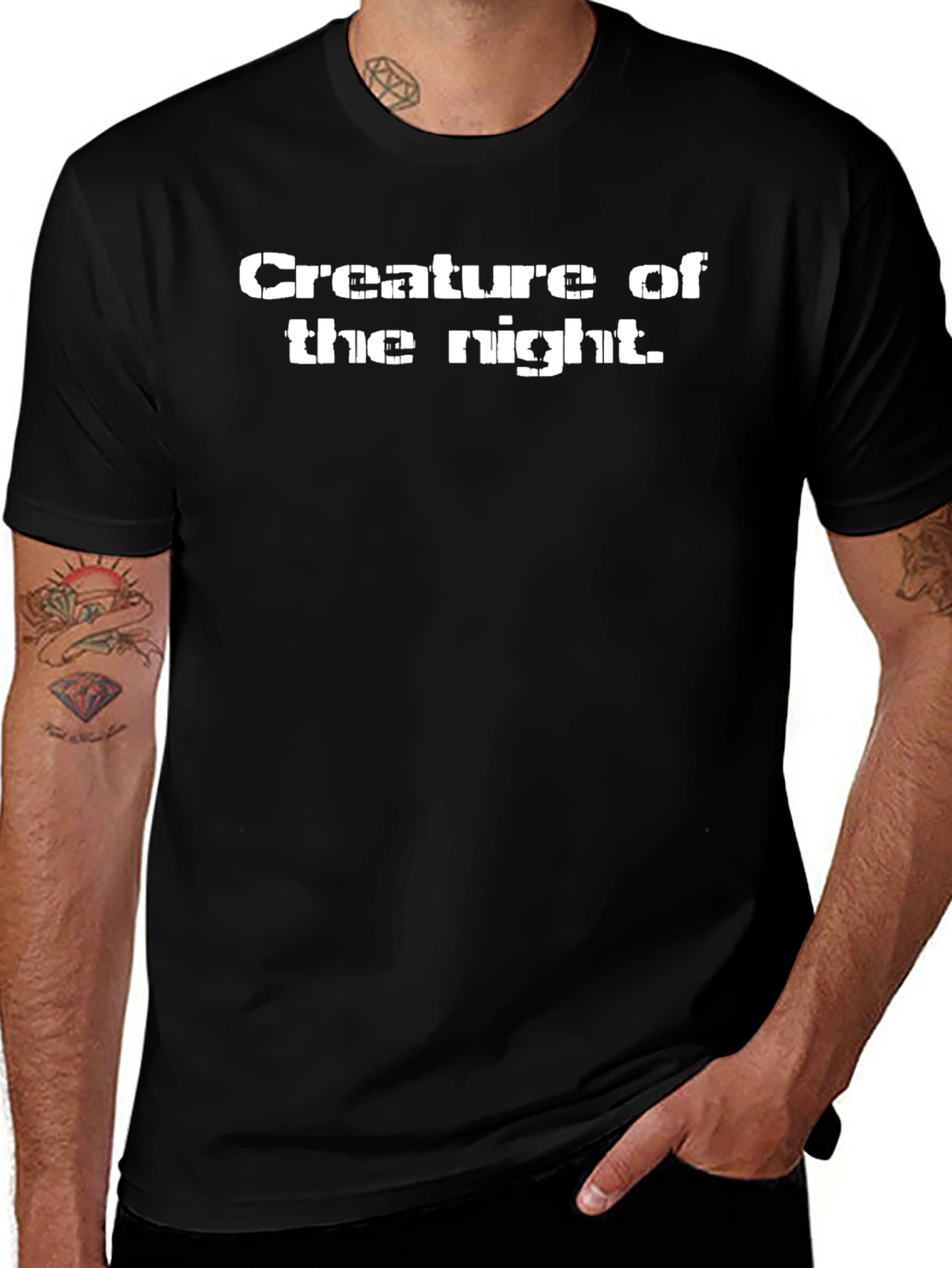 Creature of the Night Black Graphic Tee