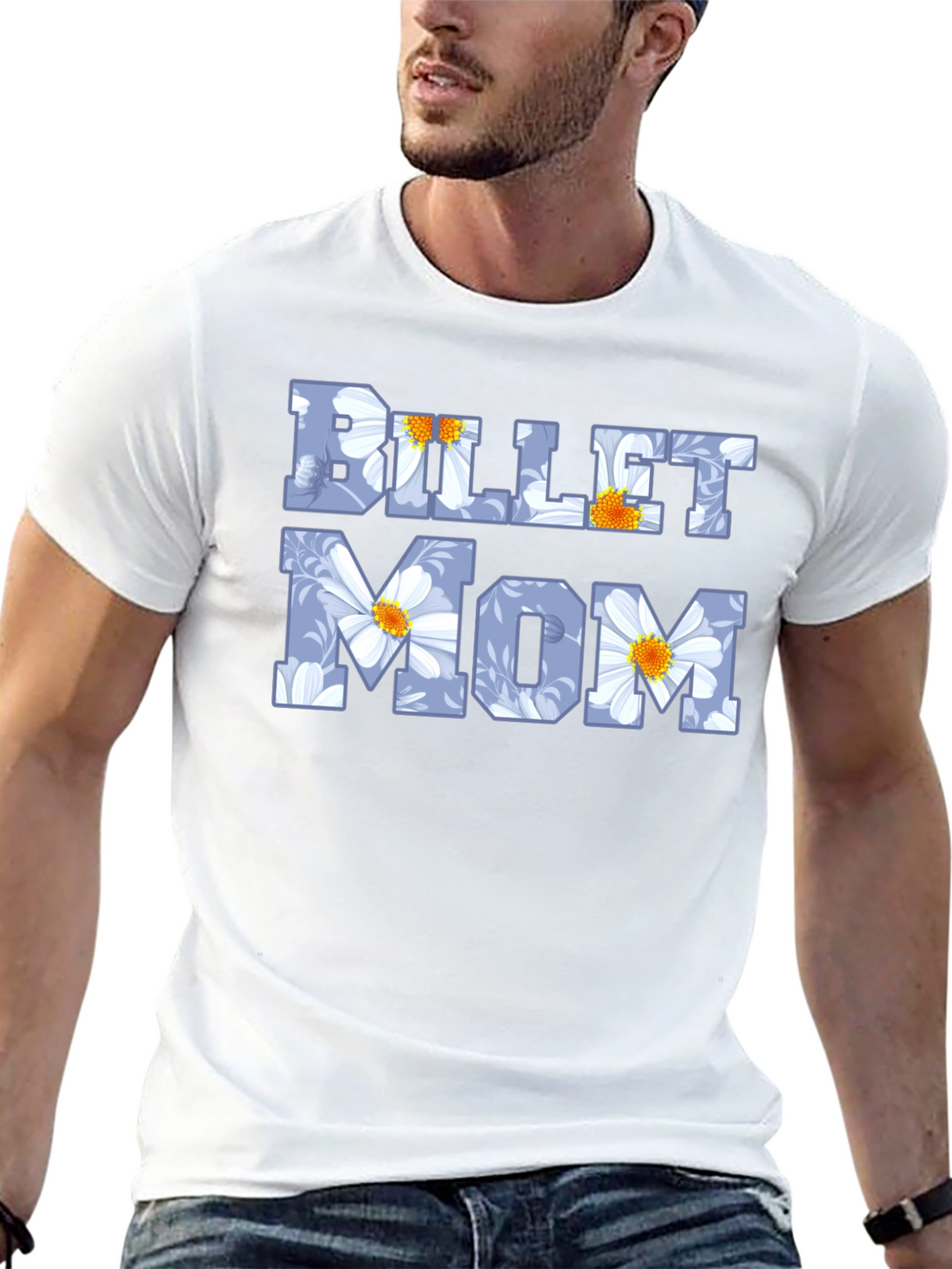 Billet Mom Floral Graphic Tee