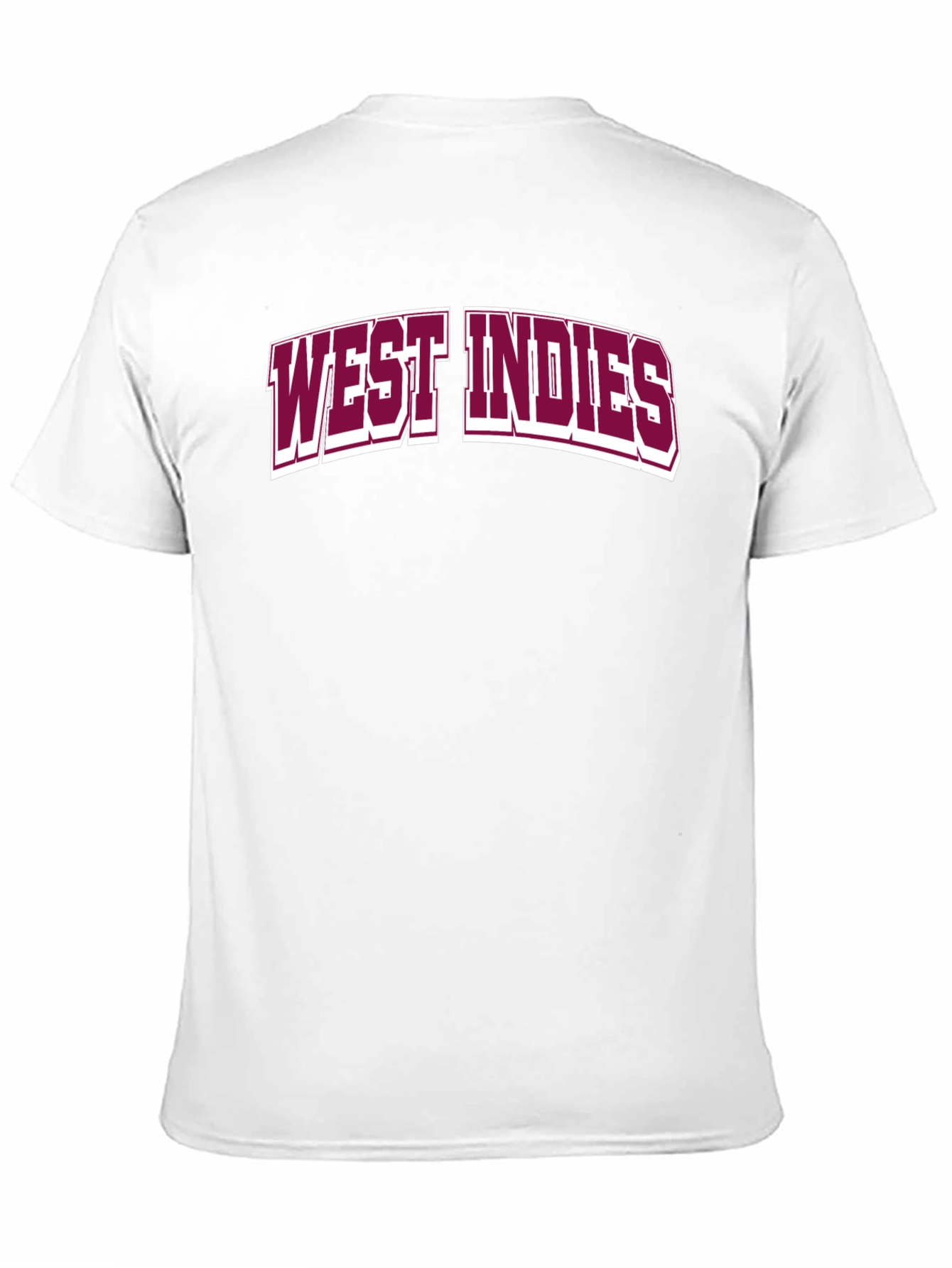 West Indies Graphic T-Shirt - Maroon on Black
