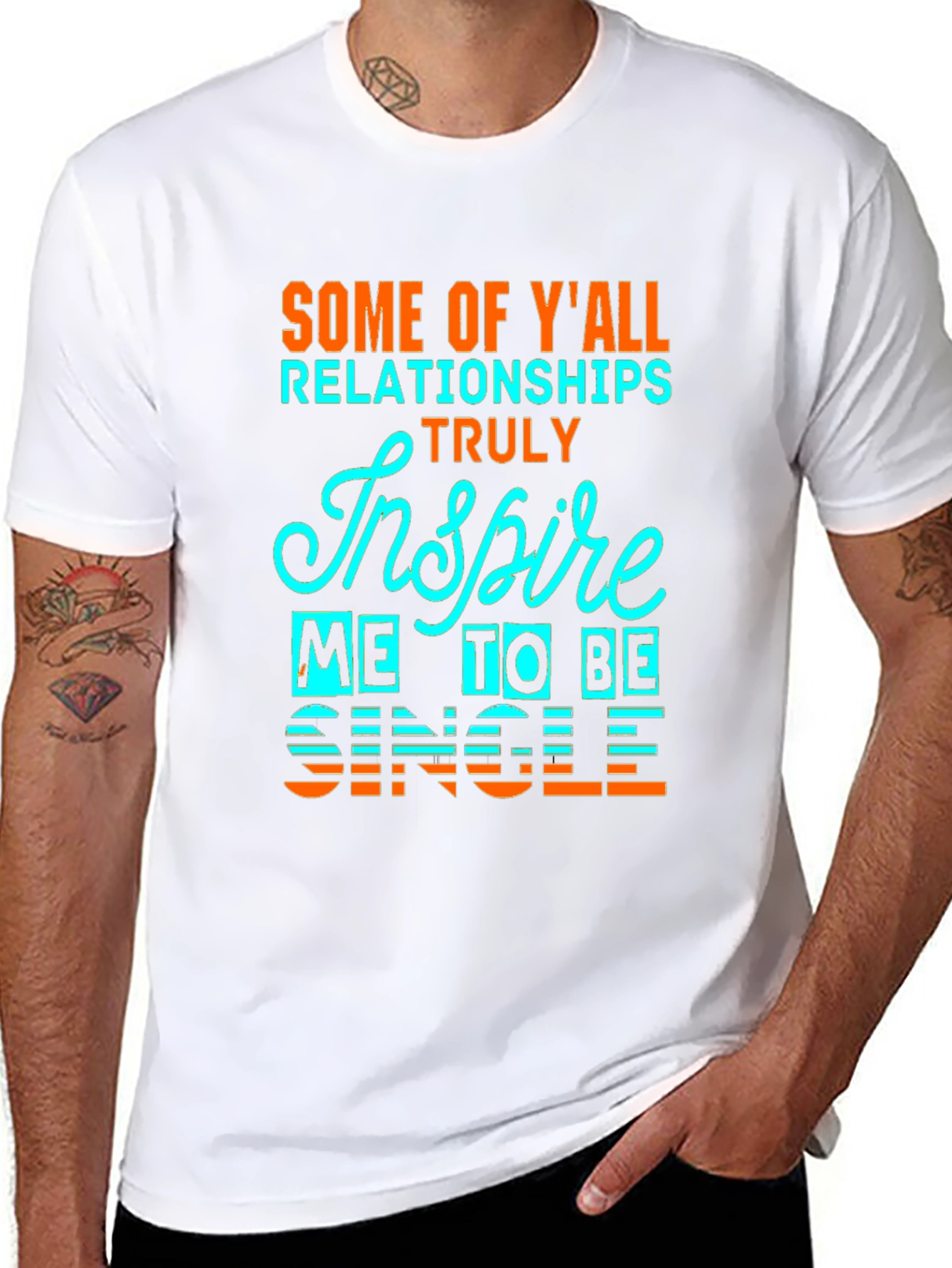 Inspire Me To Be Single Graphic Tee