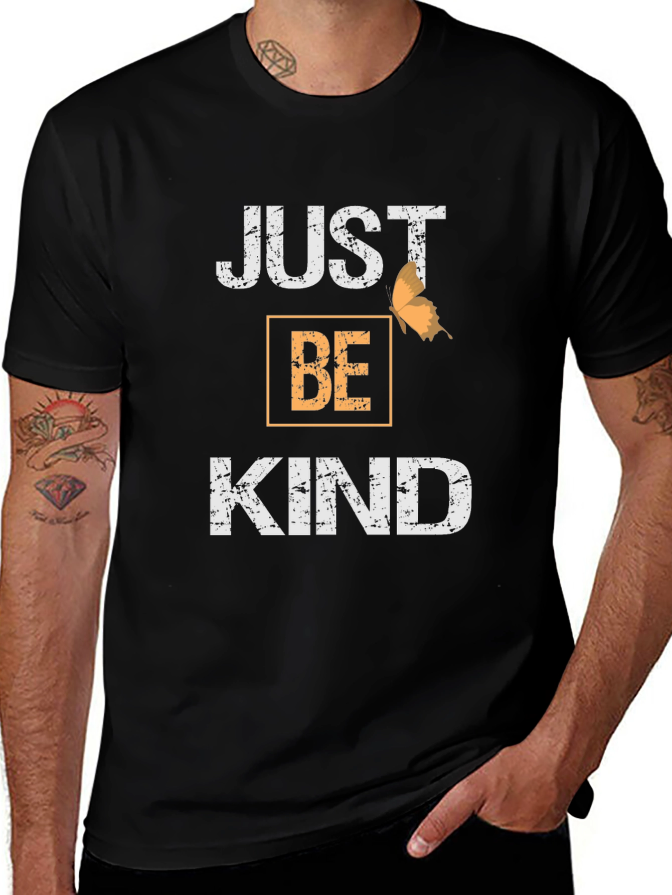 Just Be Kind Graphic Tee - Black