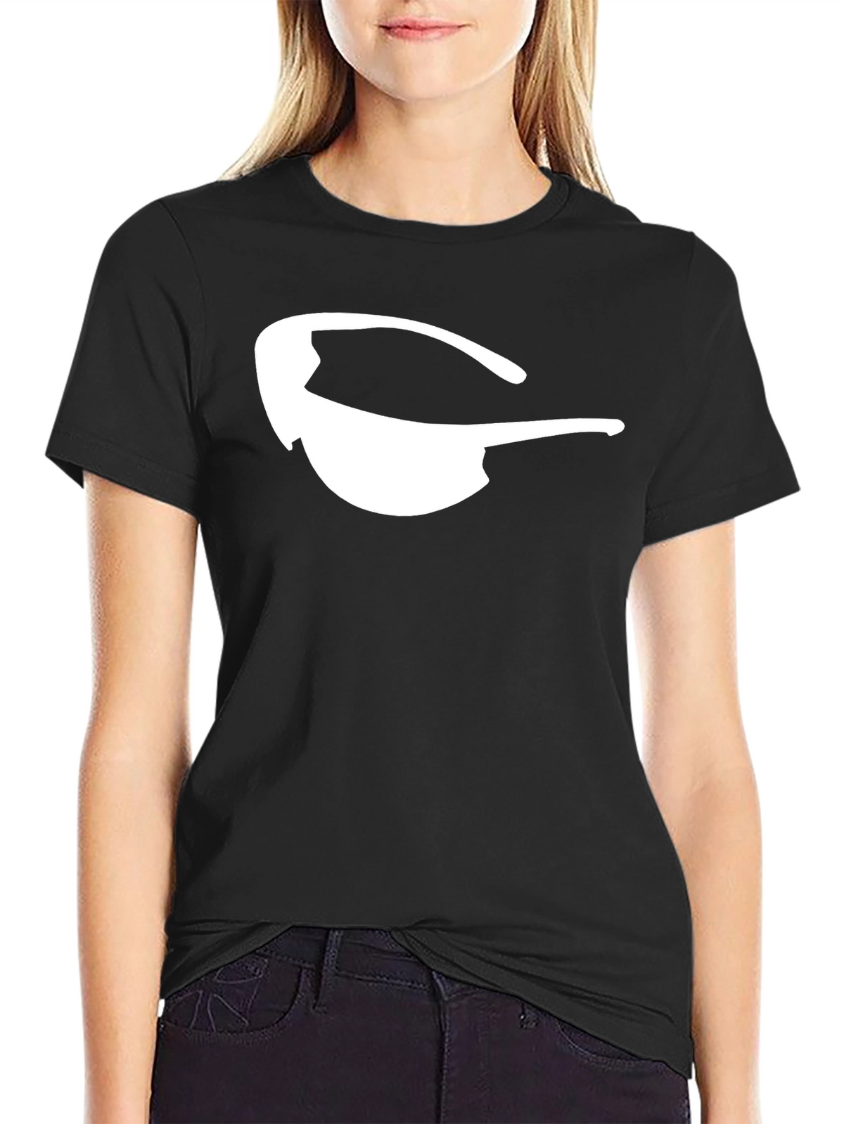 Modern Sunglasses Graphic T-Shirt - Black Casual Tee