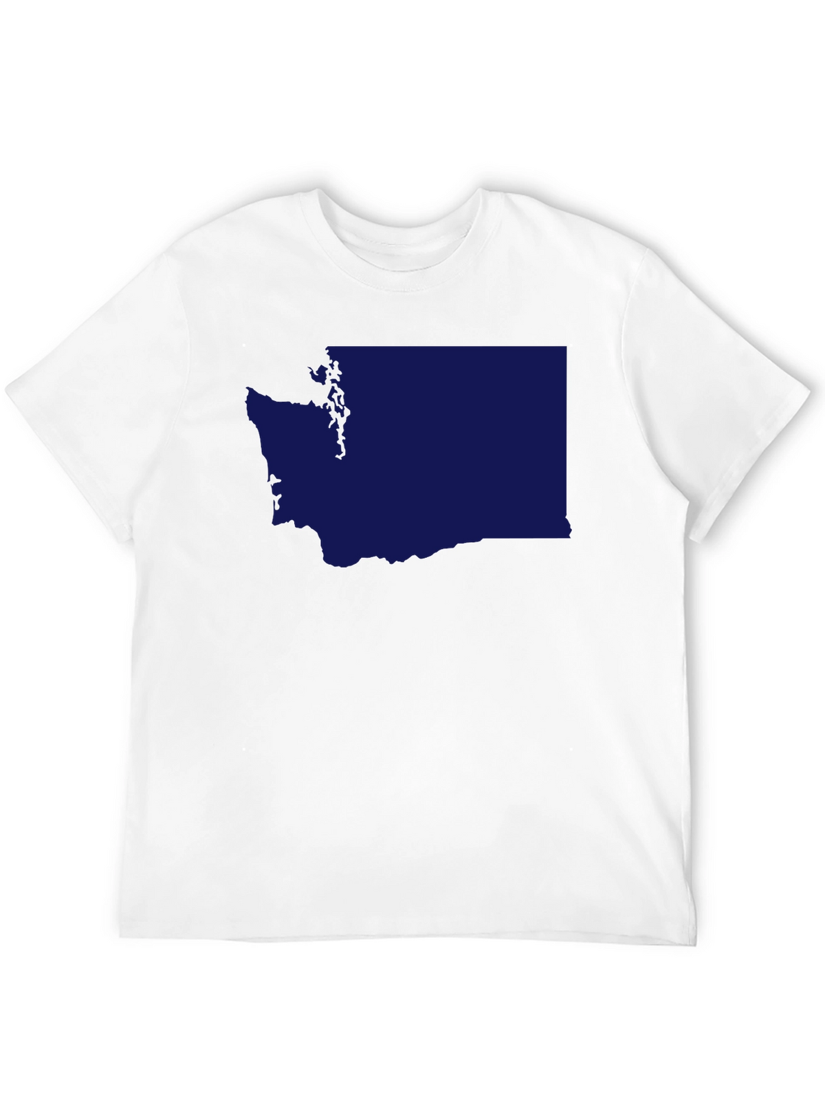 Washington State Outline Graphic Tee - Black
