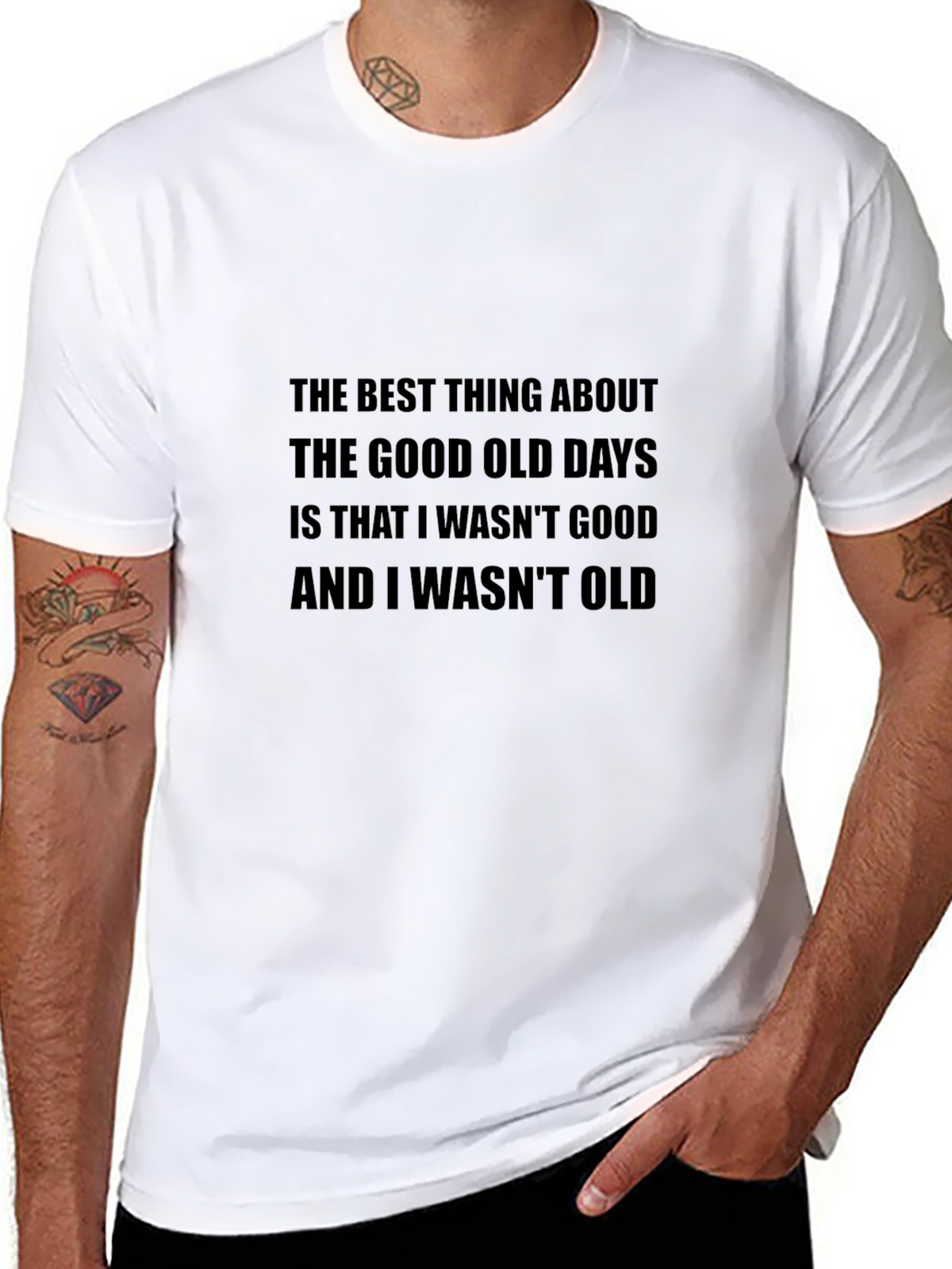 Funny Good Old Days Graphic T-Shirt