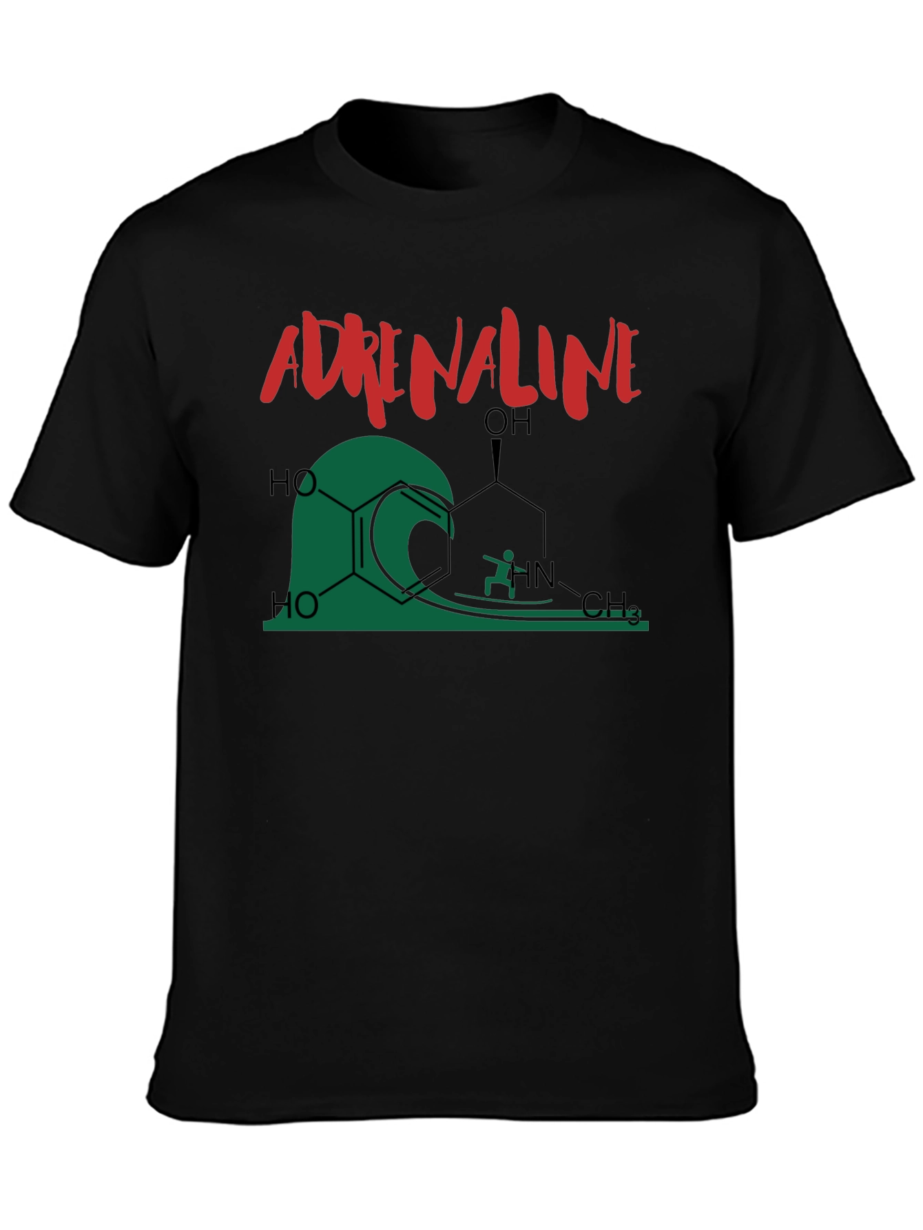 Adrenaline Molecule Surfing Graphic T-Shirt