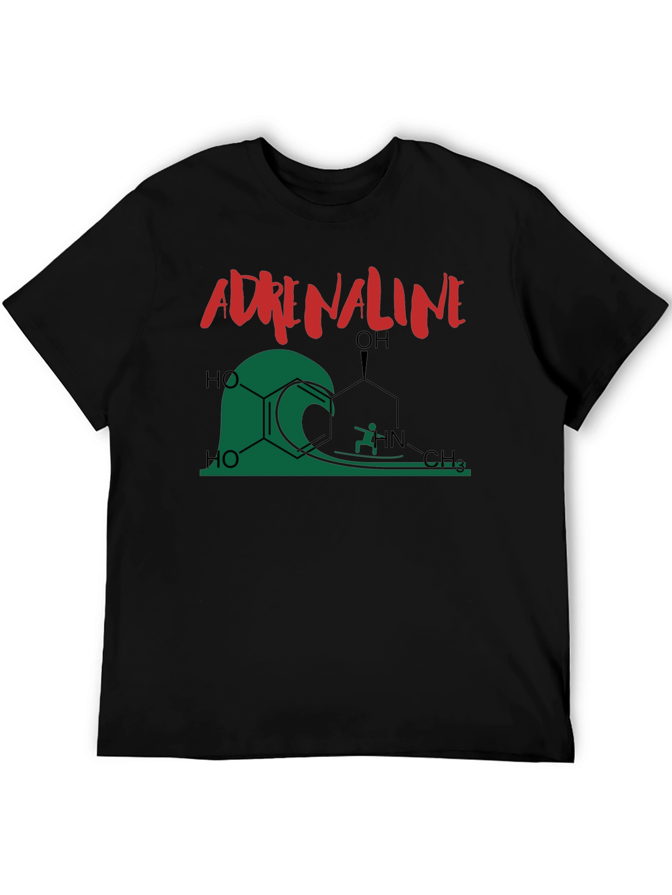 Adrenaline Molecule Surfing Graphic T-Shirt