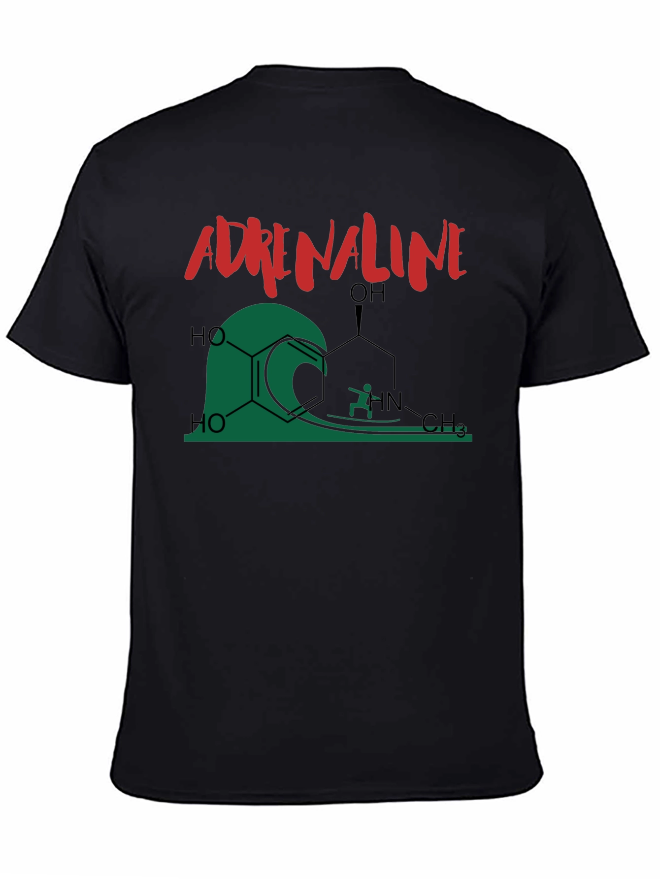 Adrenaline Molecule Surfing Graphic T-Shirt