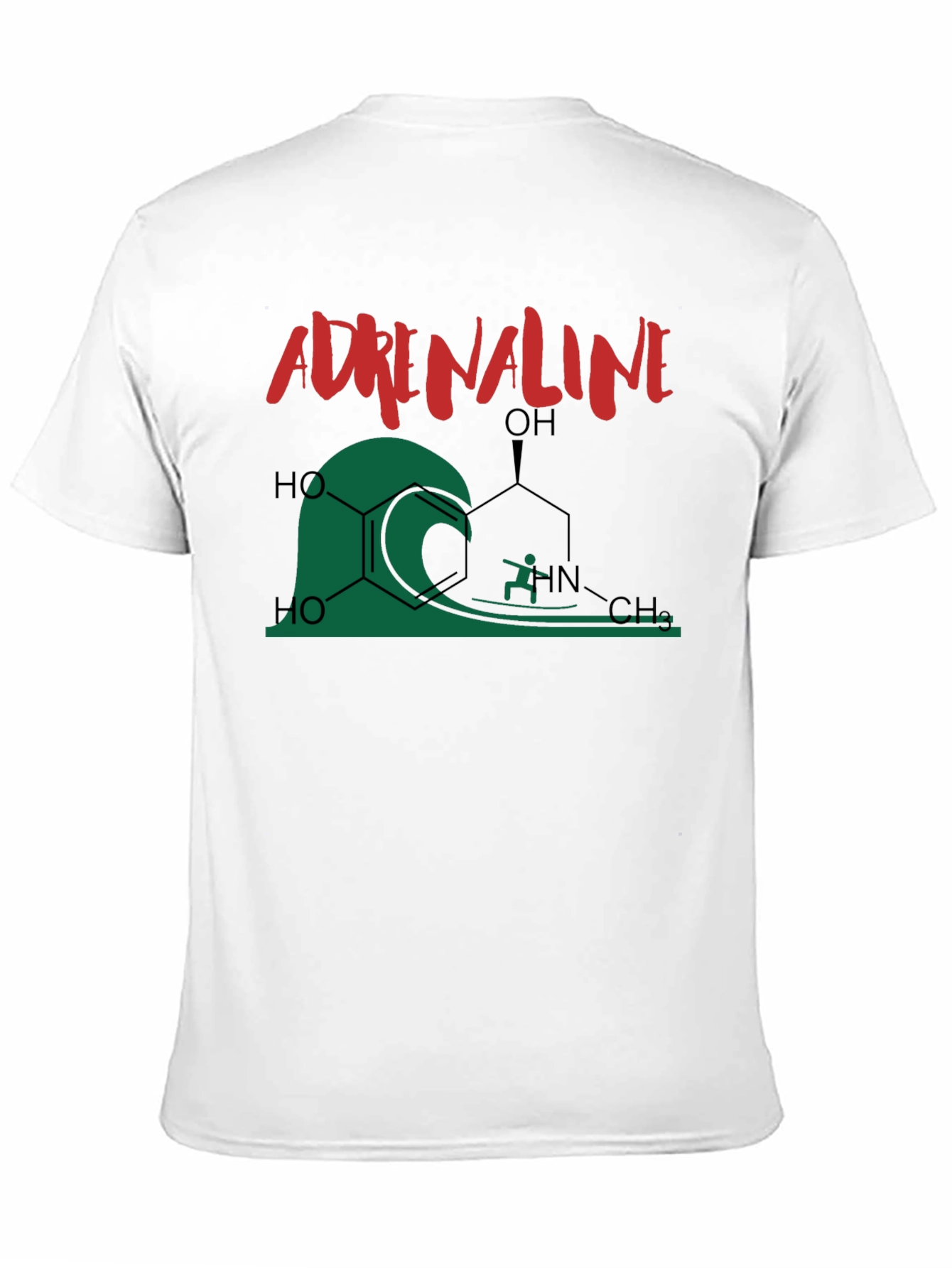 Adrenaline Molecule Surfing Graphic T-Shirt