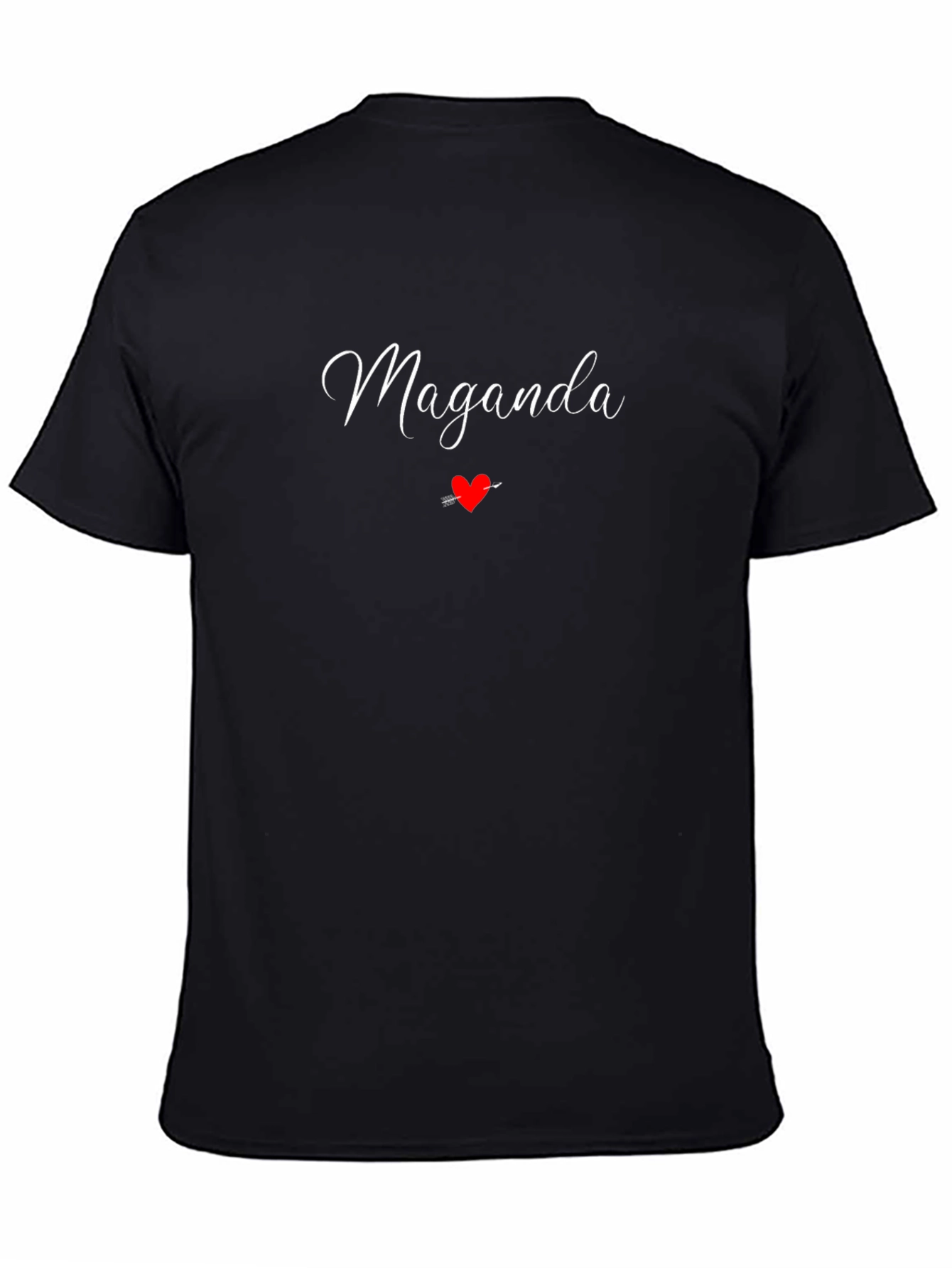 Maganda Heart Arrow Black T-Shirt
